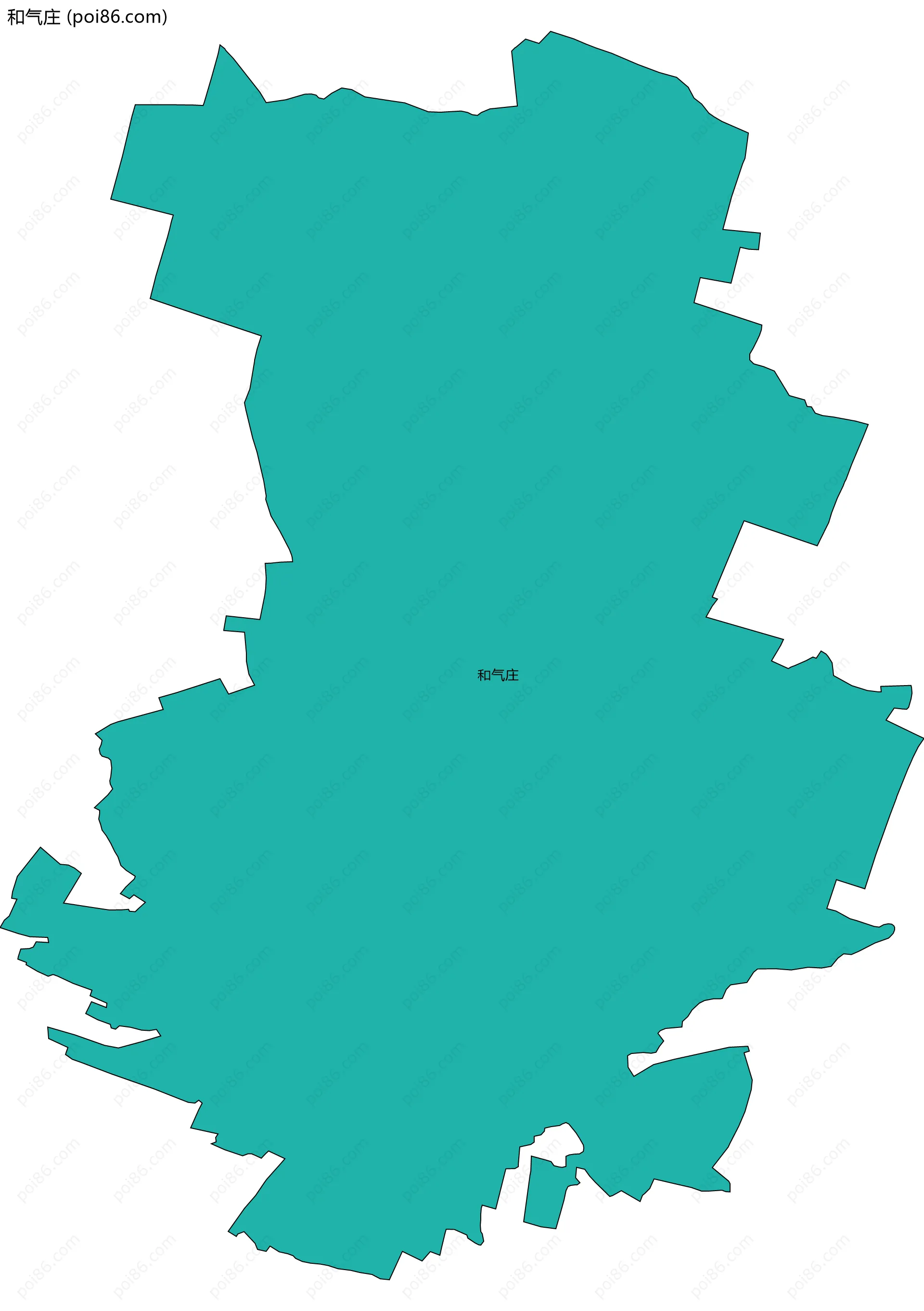 和气庄边界地图