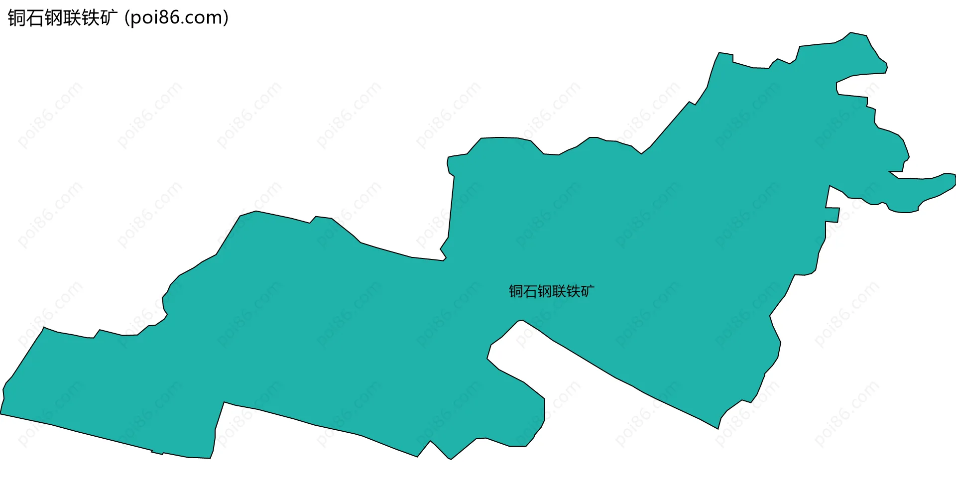铜石钢联铁矿边界地图