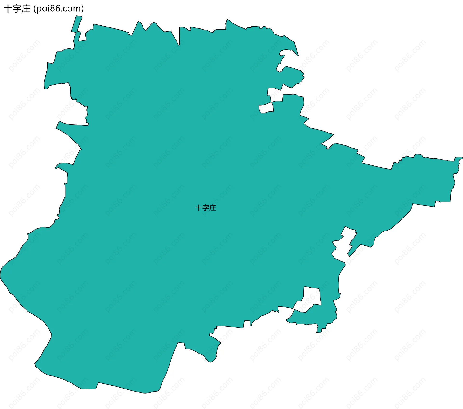十字庄边界地图