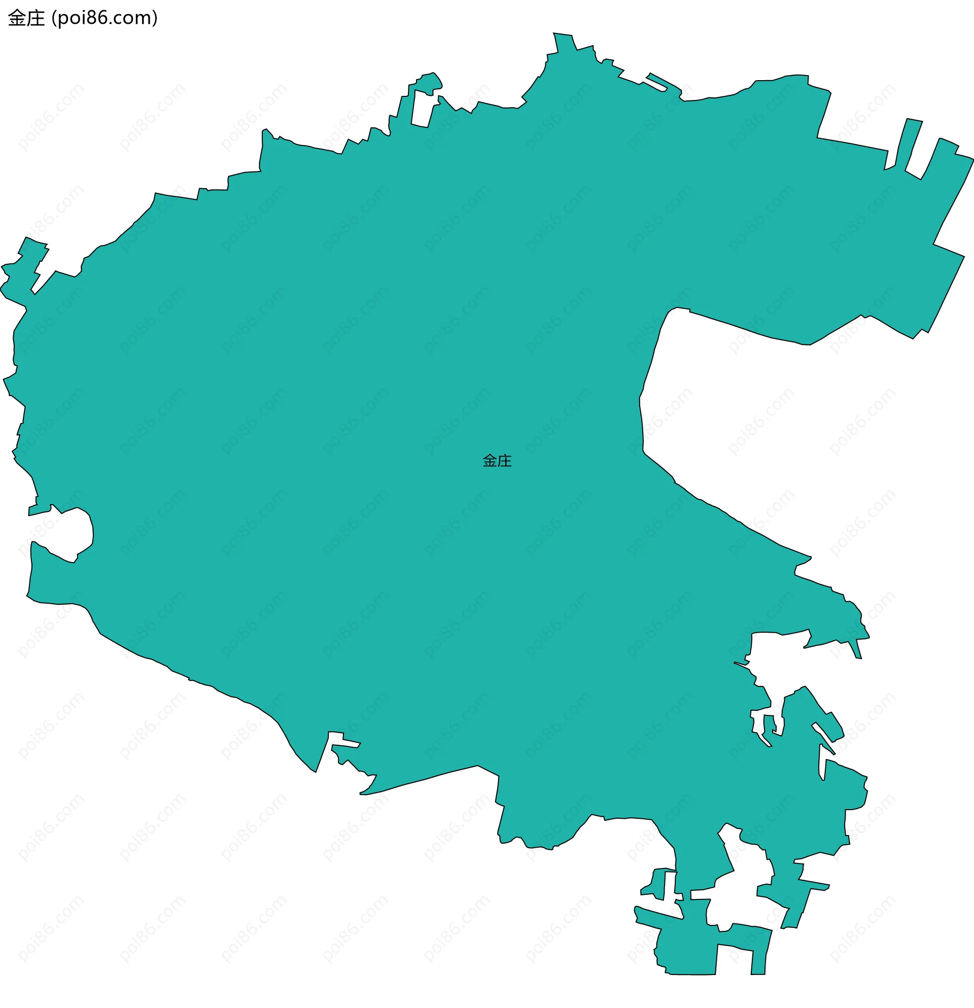 金庄边界地图