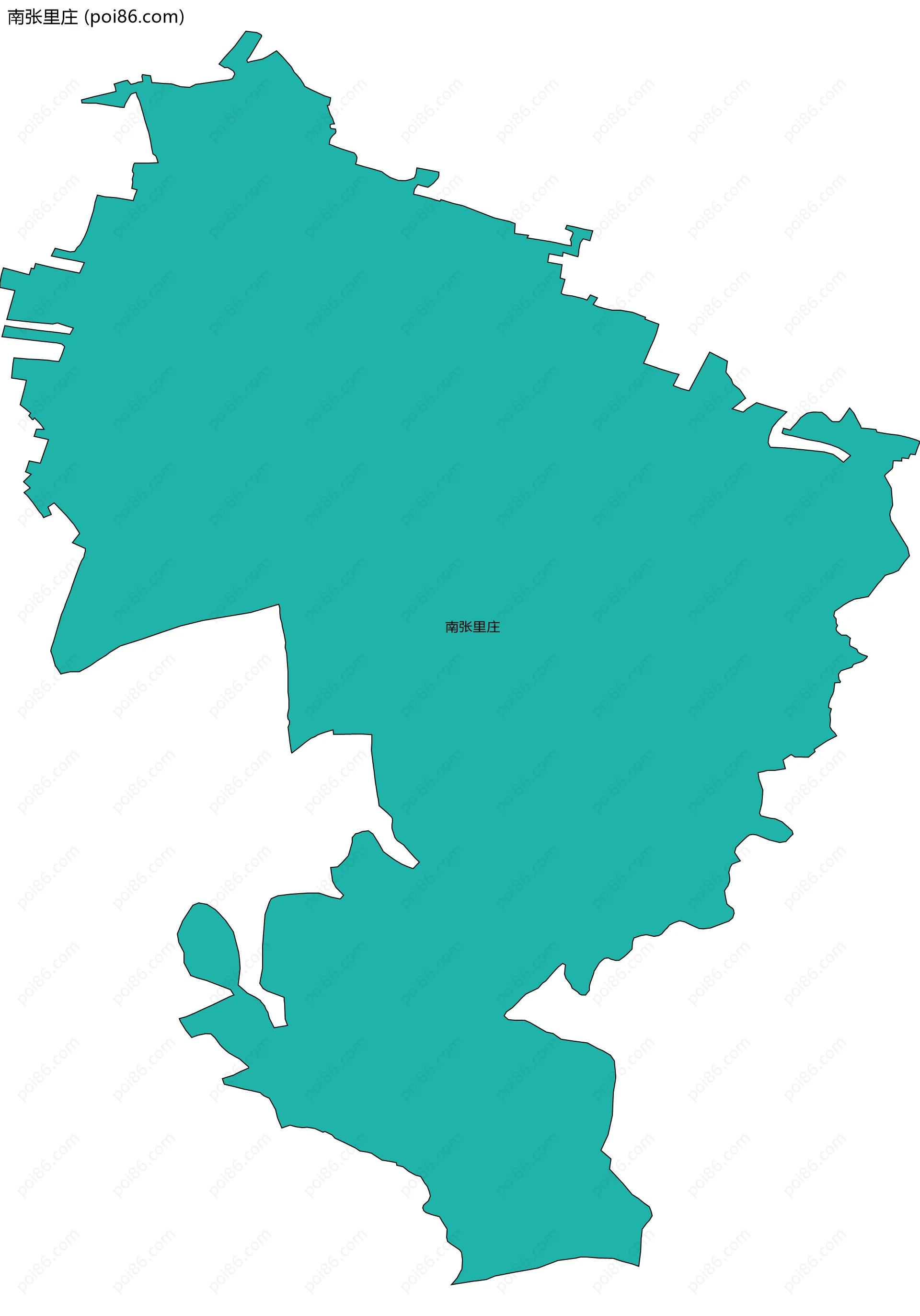南张里庄边界地图