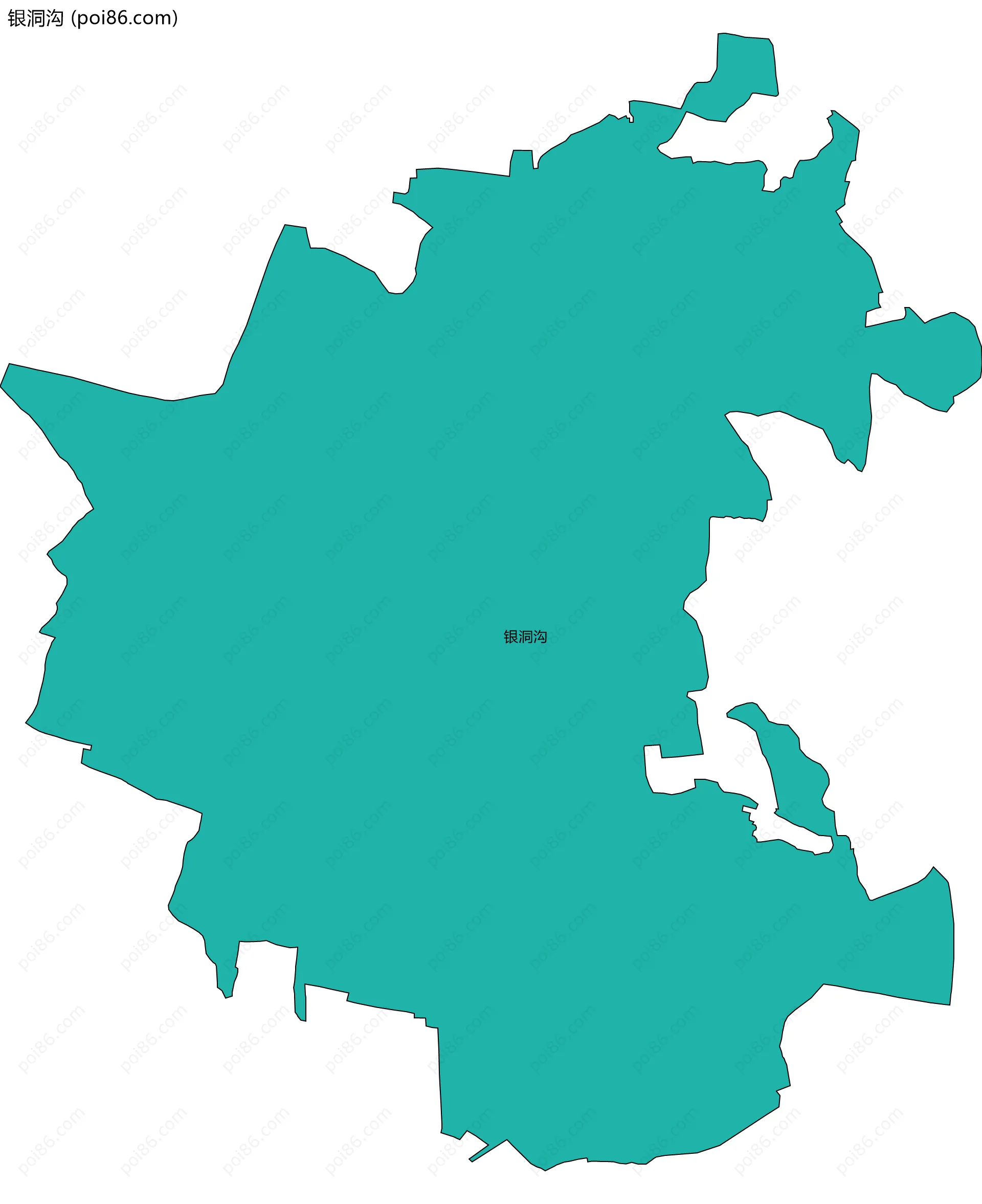 银洞沟边界地图