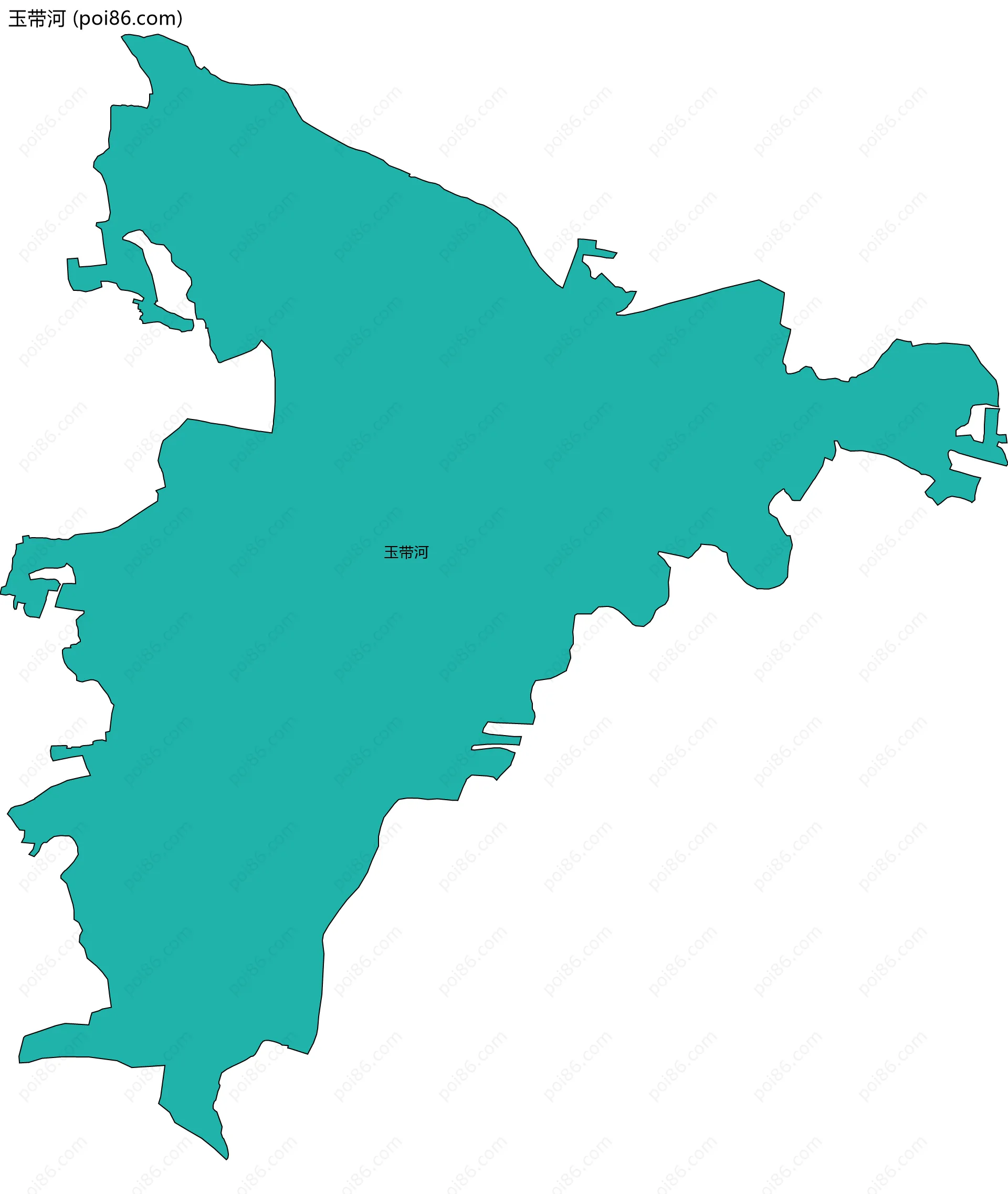 玉带河边界地图