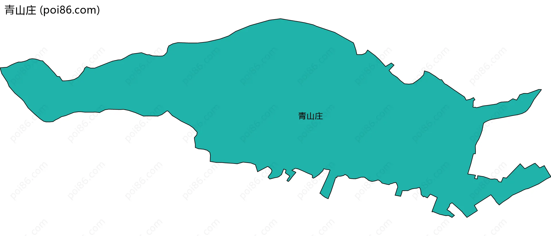青山庄边界地图