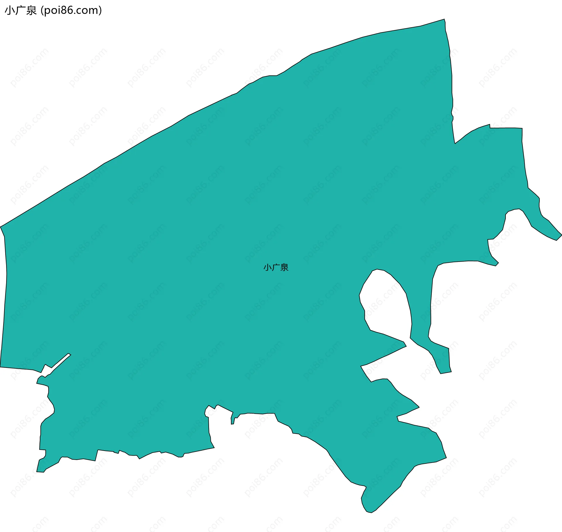 小广泉边界地图