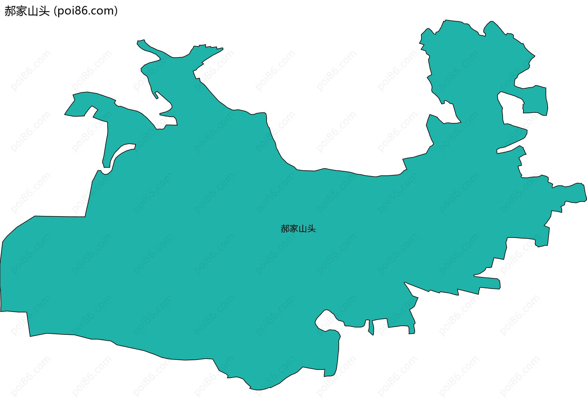 郝家山头边界地图