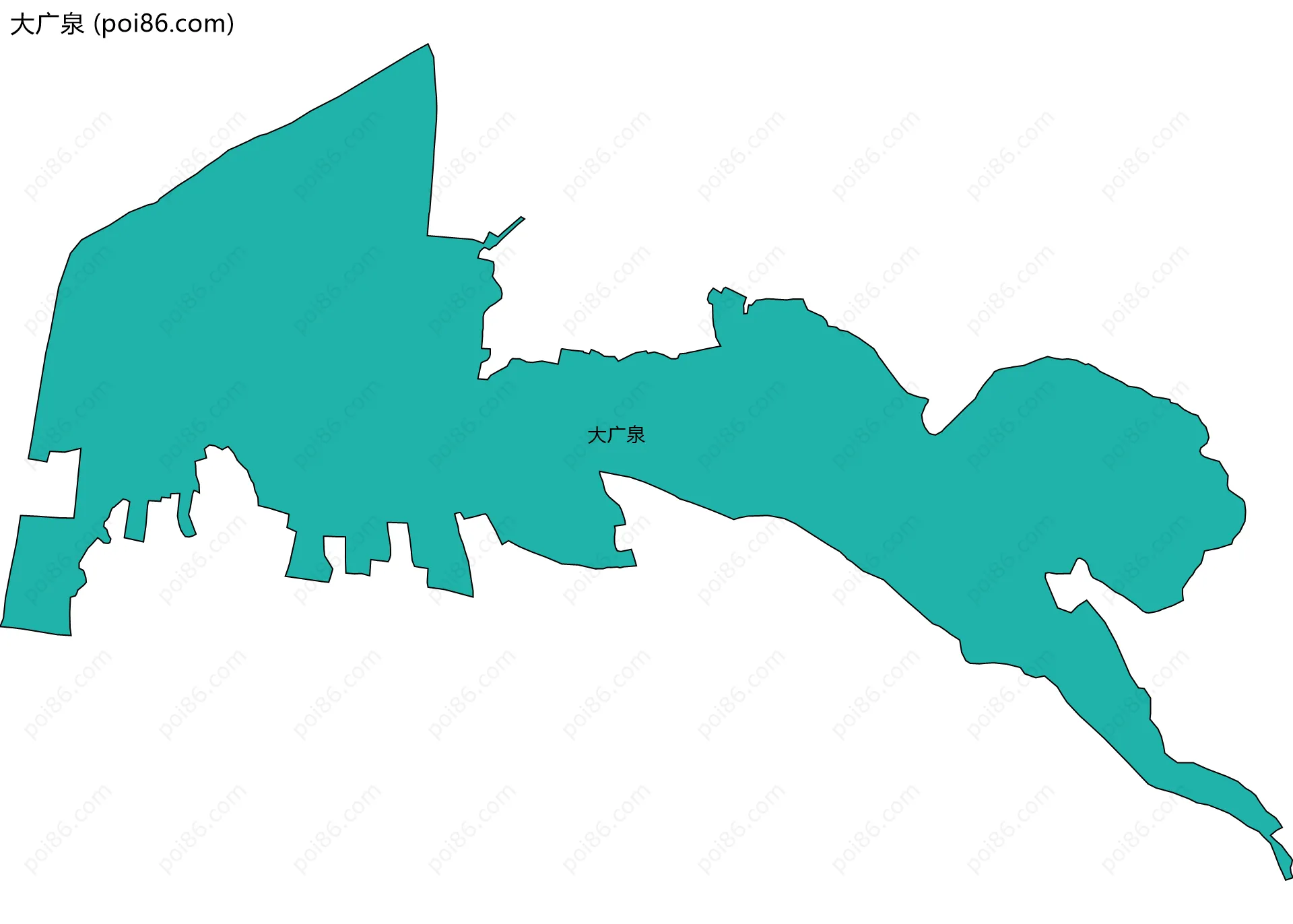 大广泉边界地图