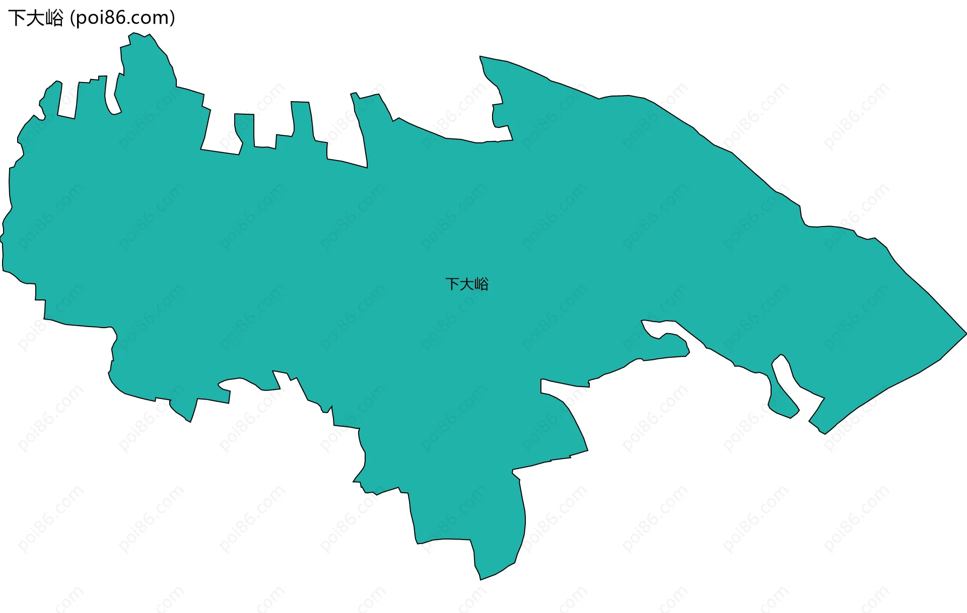 下大峪边界地图