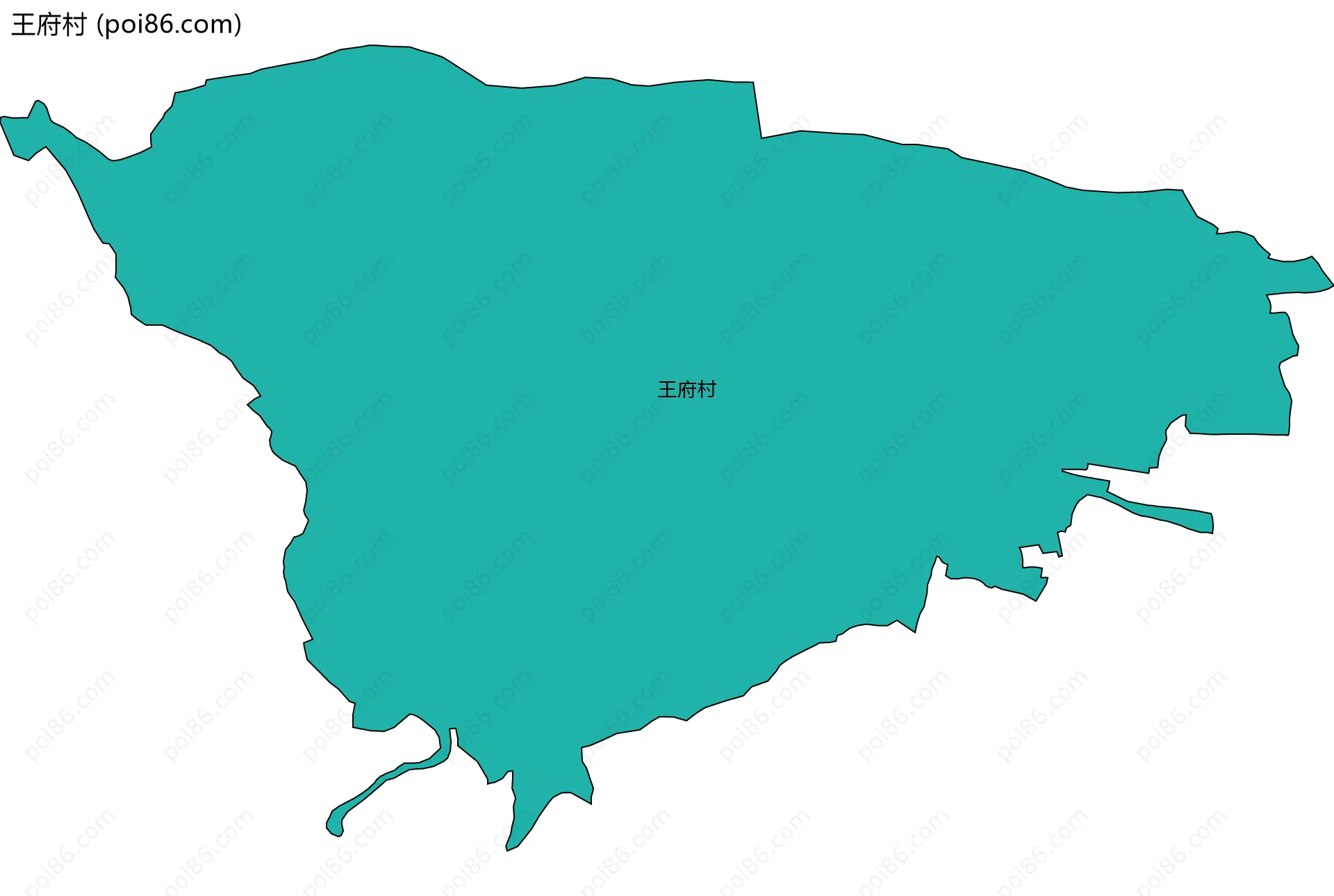 王府村边界地图