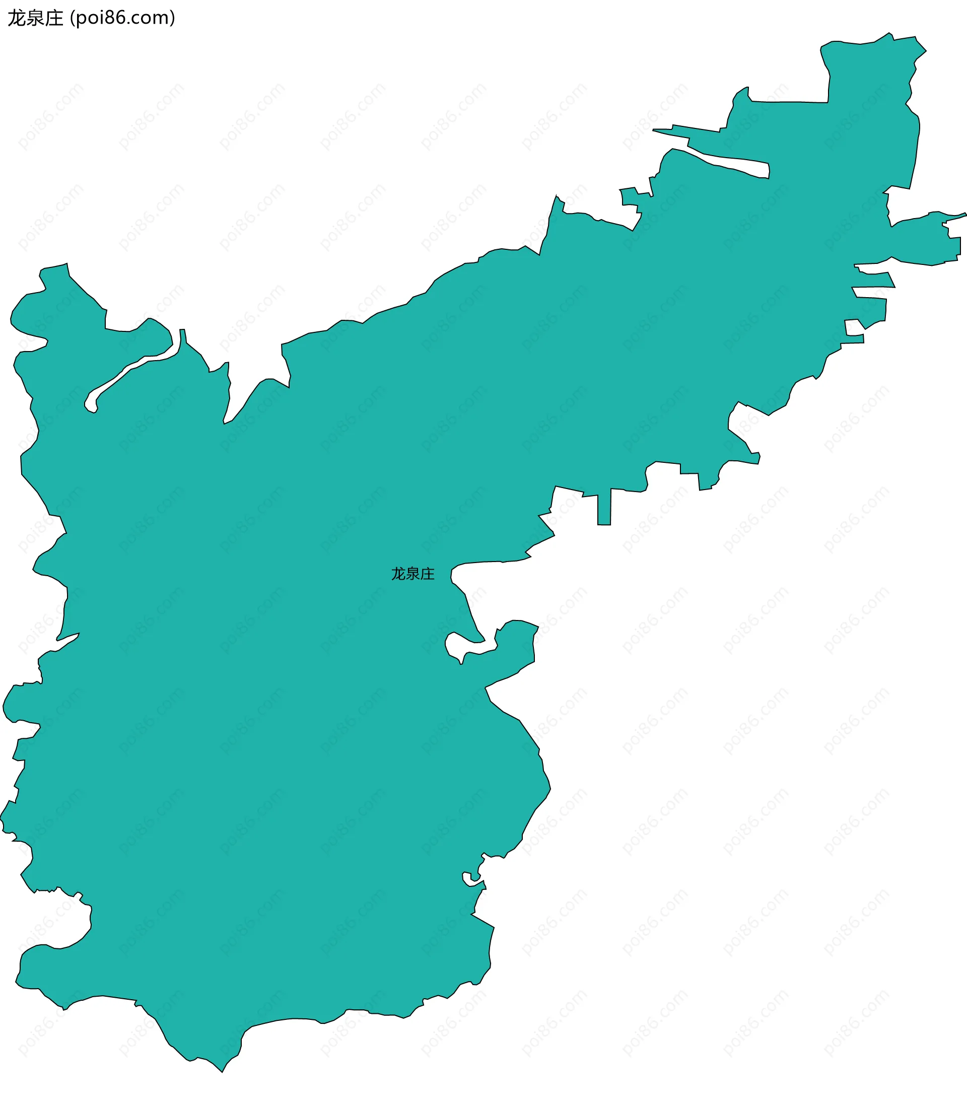 龙泉庄边界地图