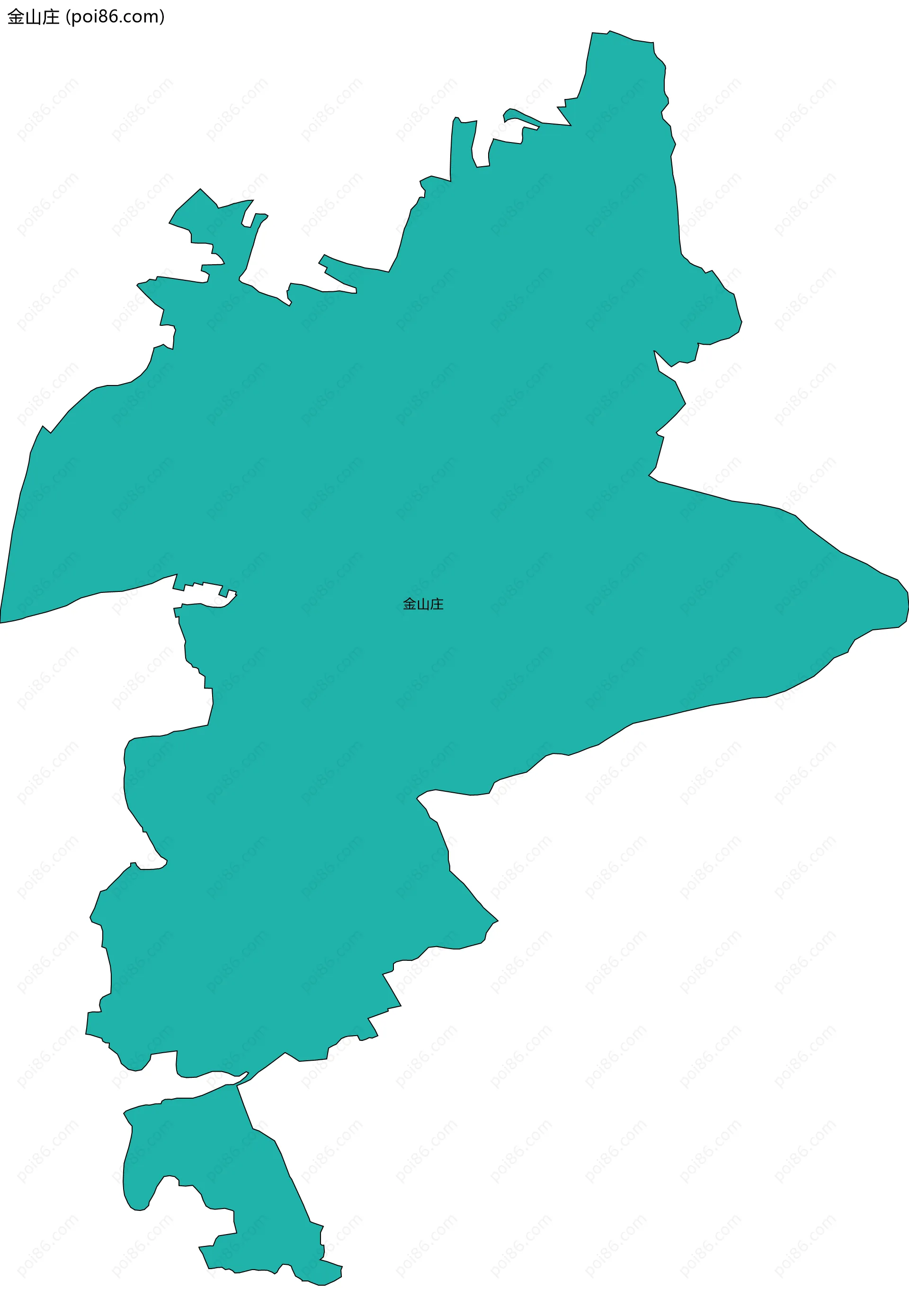 金山庄边界地图