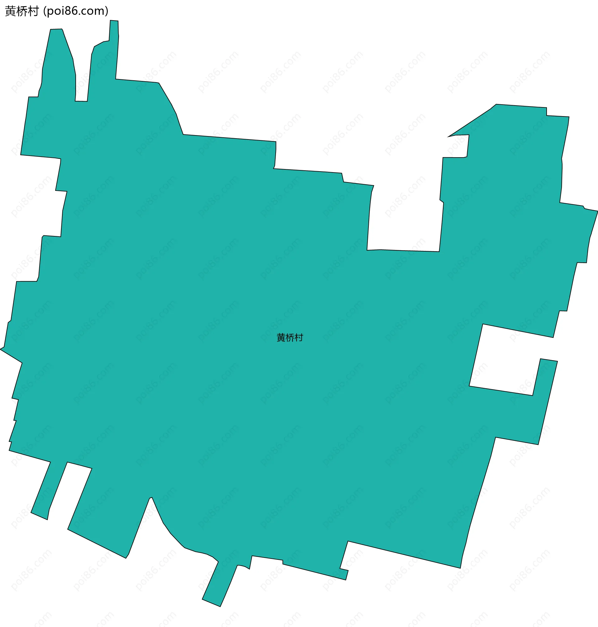 黄桥村边界地图