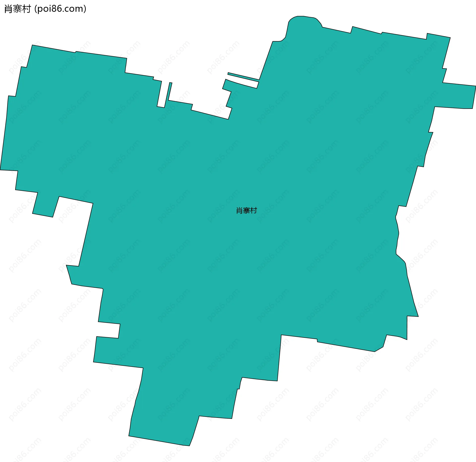 肖寨村边界地图