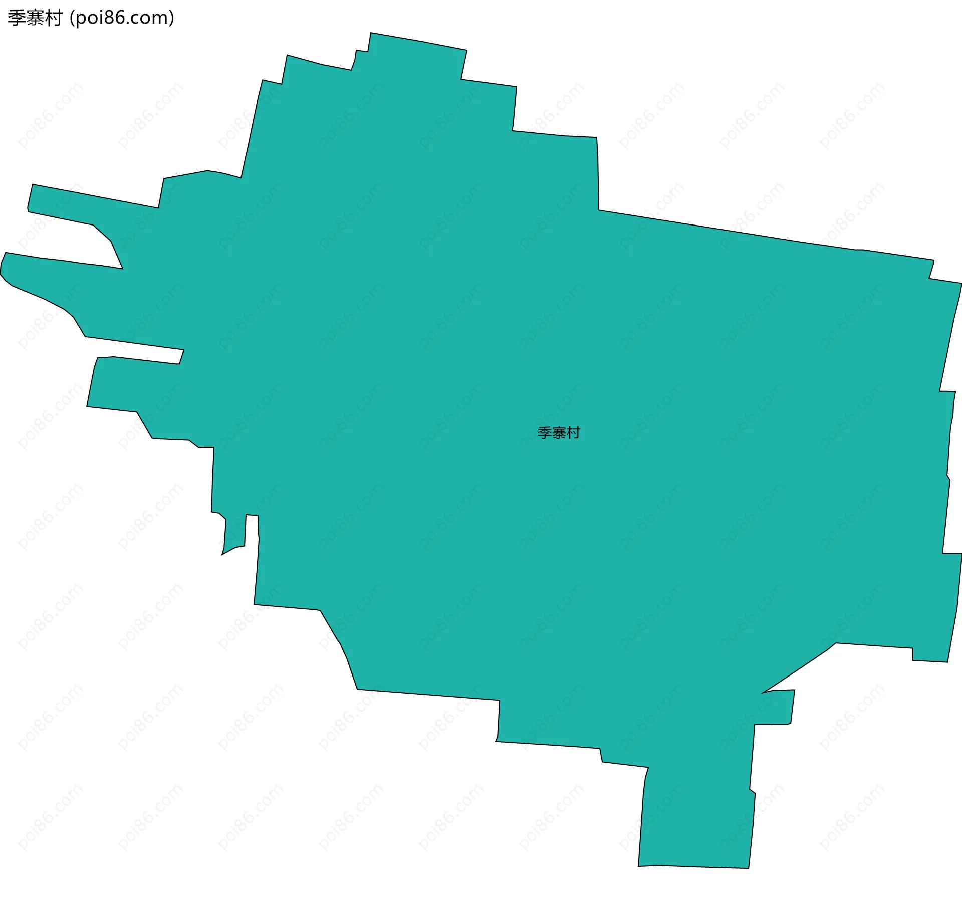 季寨村边界地图