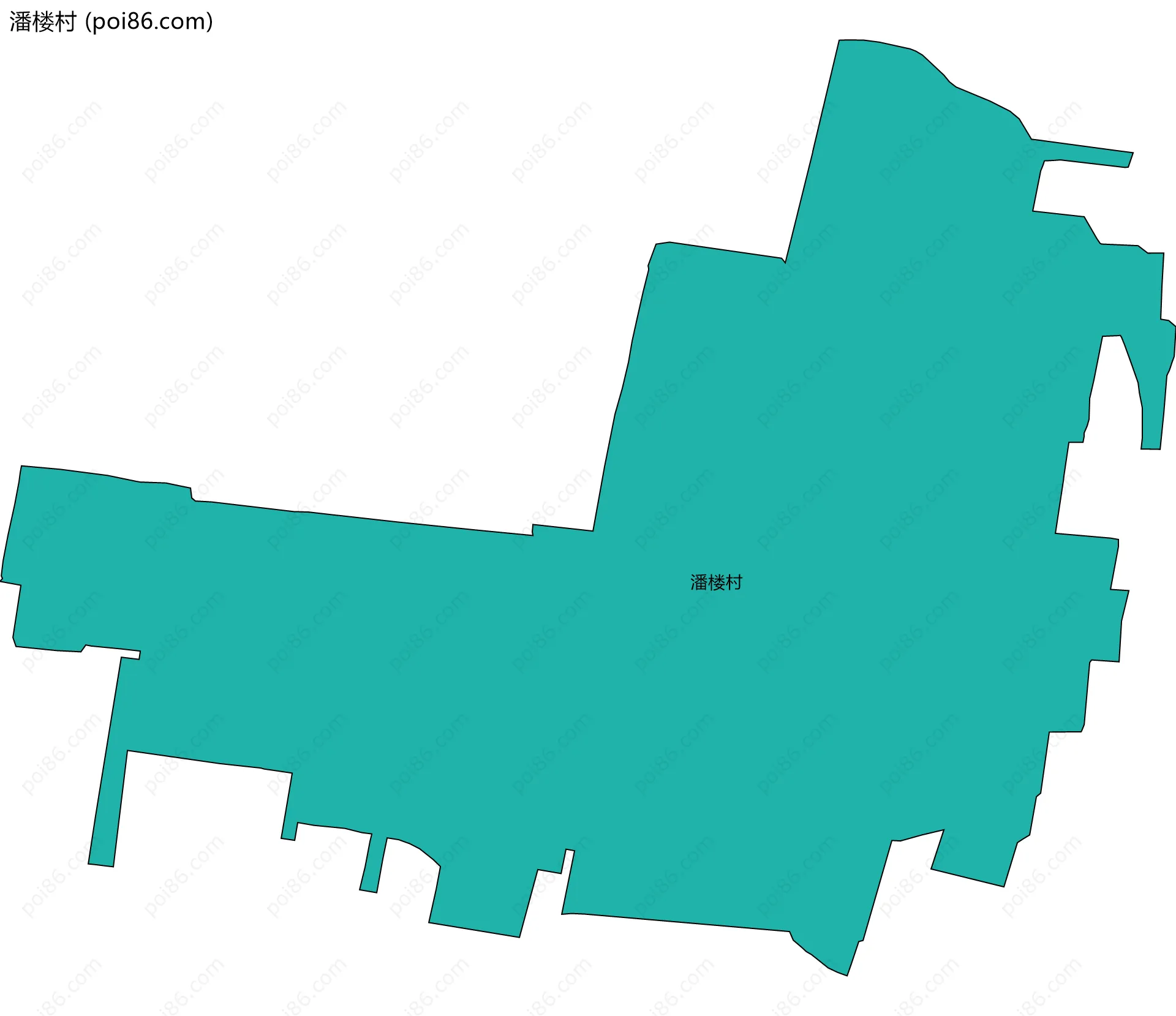 潘楼村边界地图