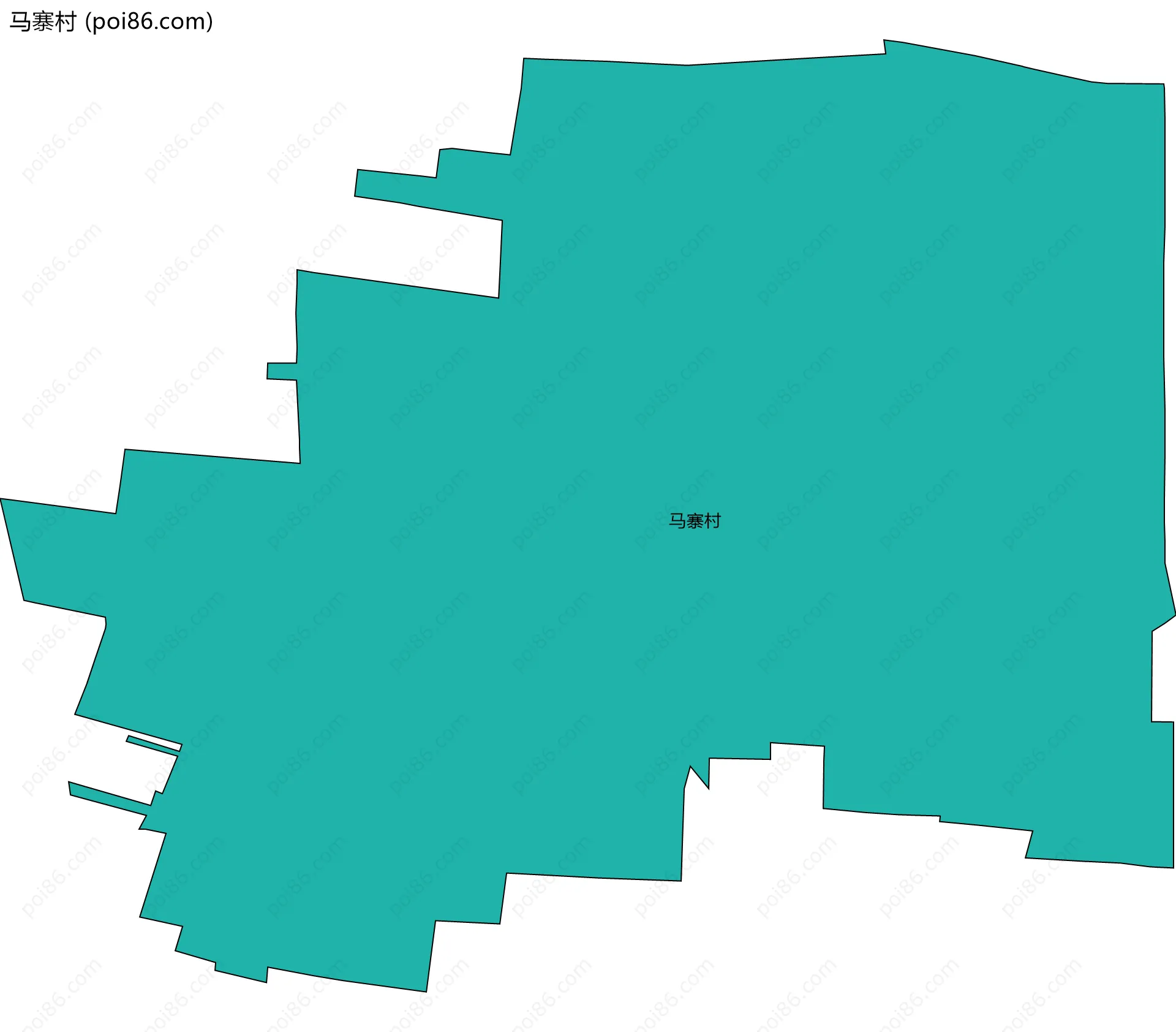 马寨村边界地图