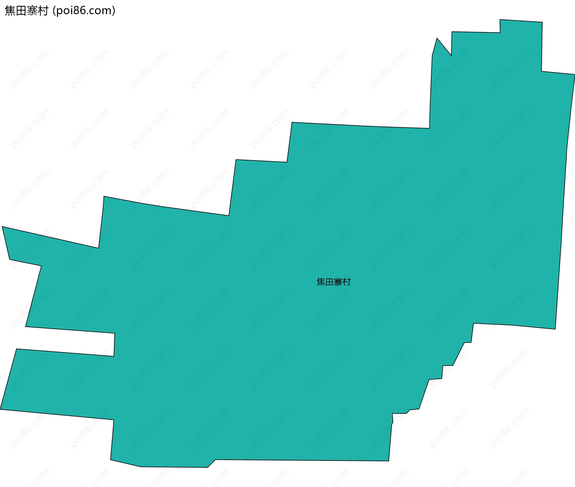 焦田寨村边界地图
