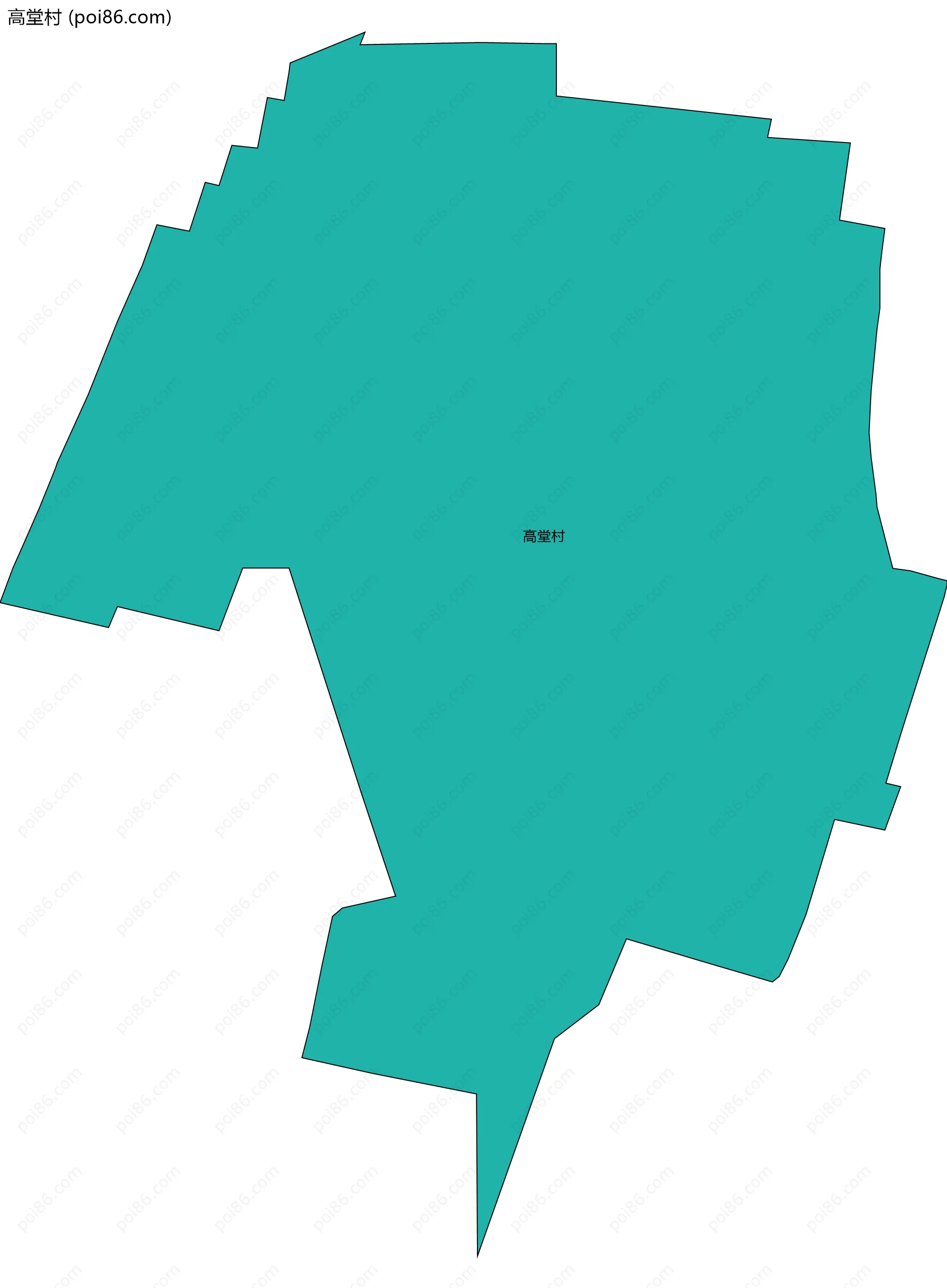 高堂村边界地图