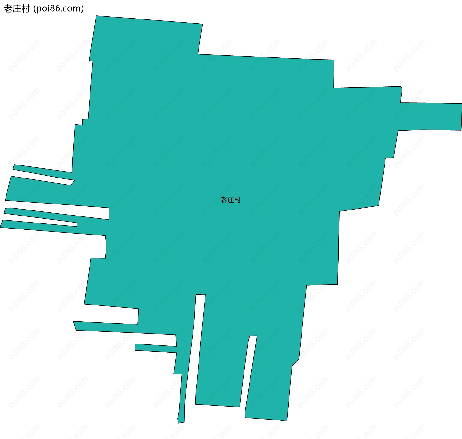 老庄村边界地图