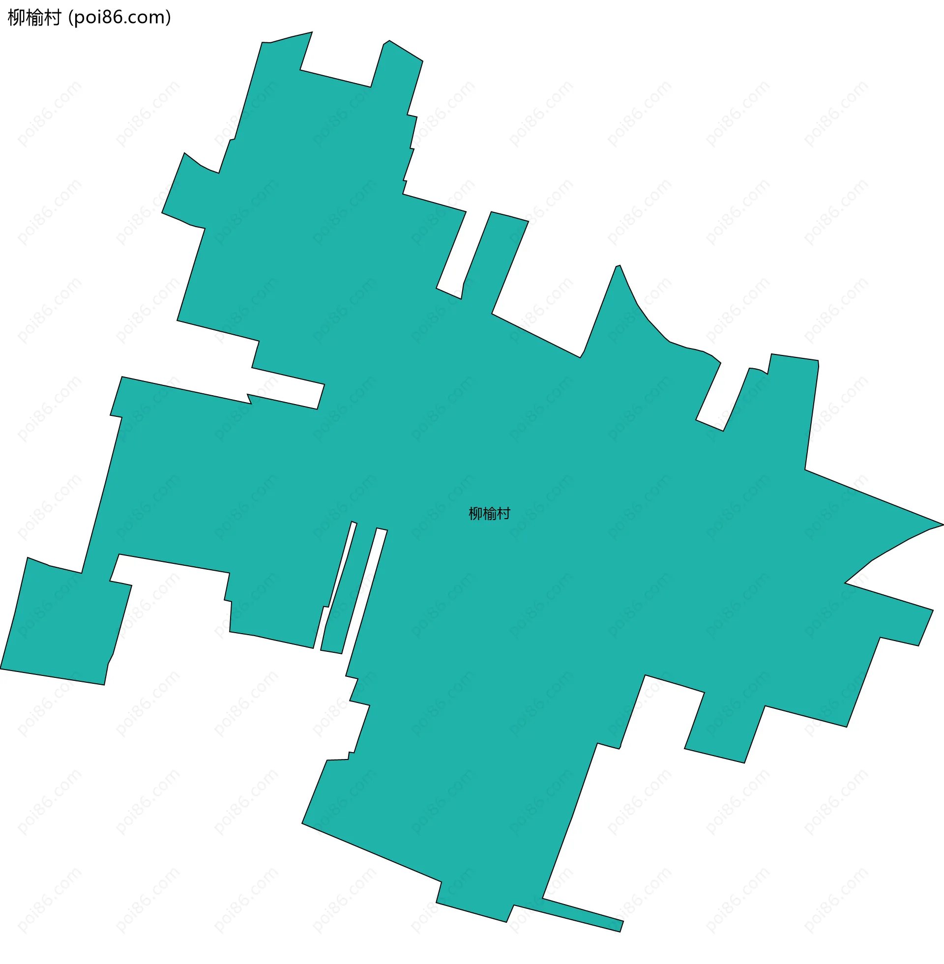 柳榆村边界地图