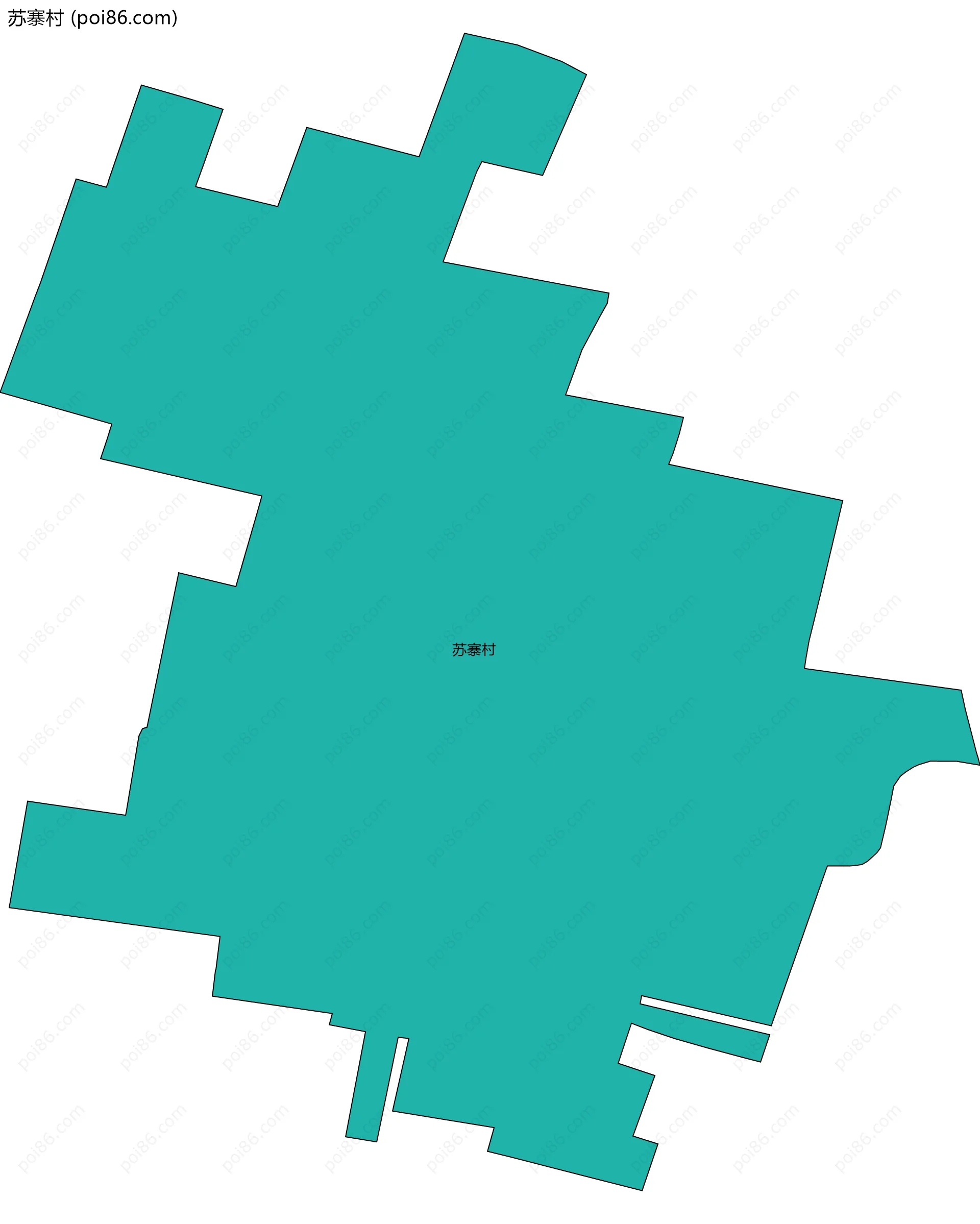 苏寨村边界地图