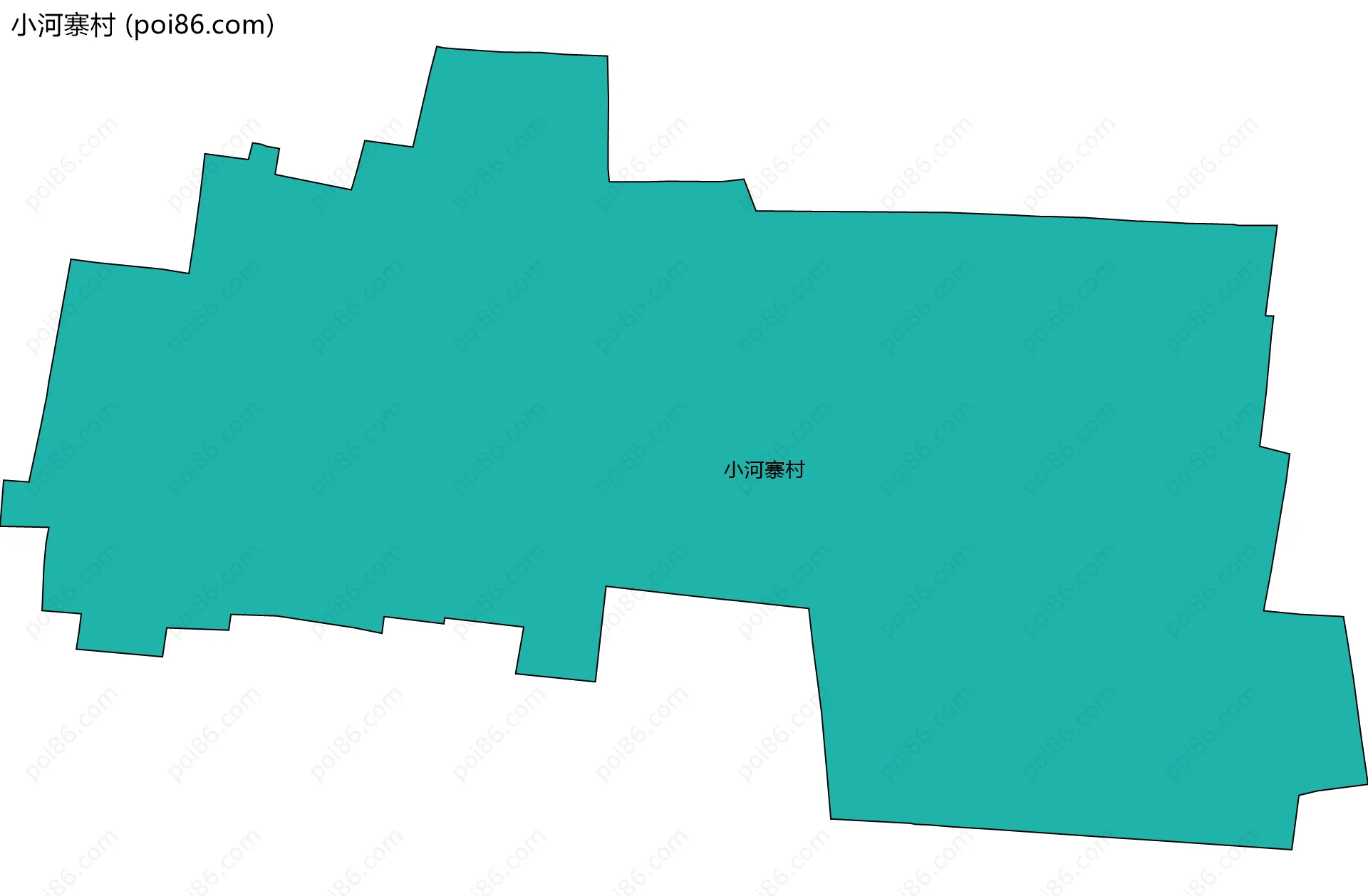 小河寨村边界地图