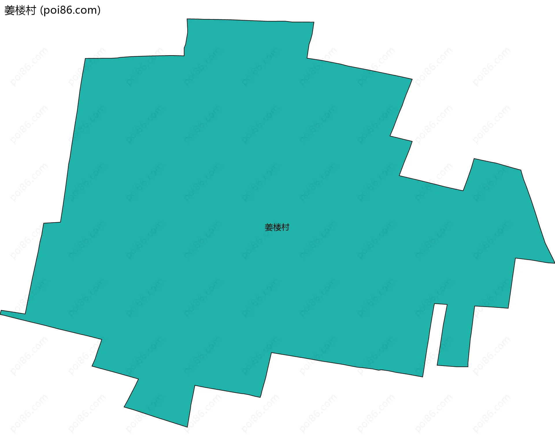 姜楼村边界地图