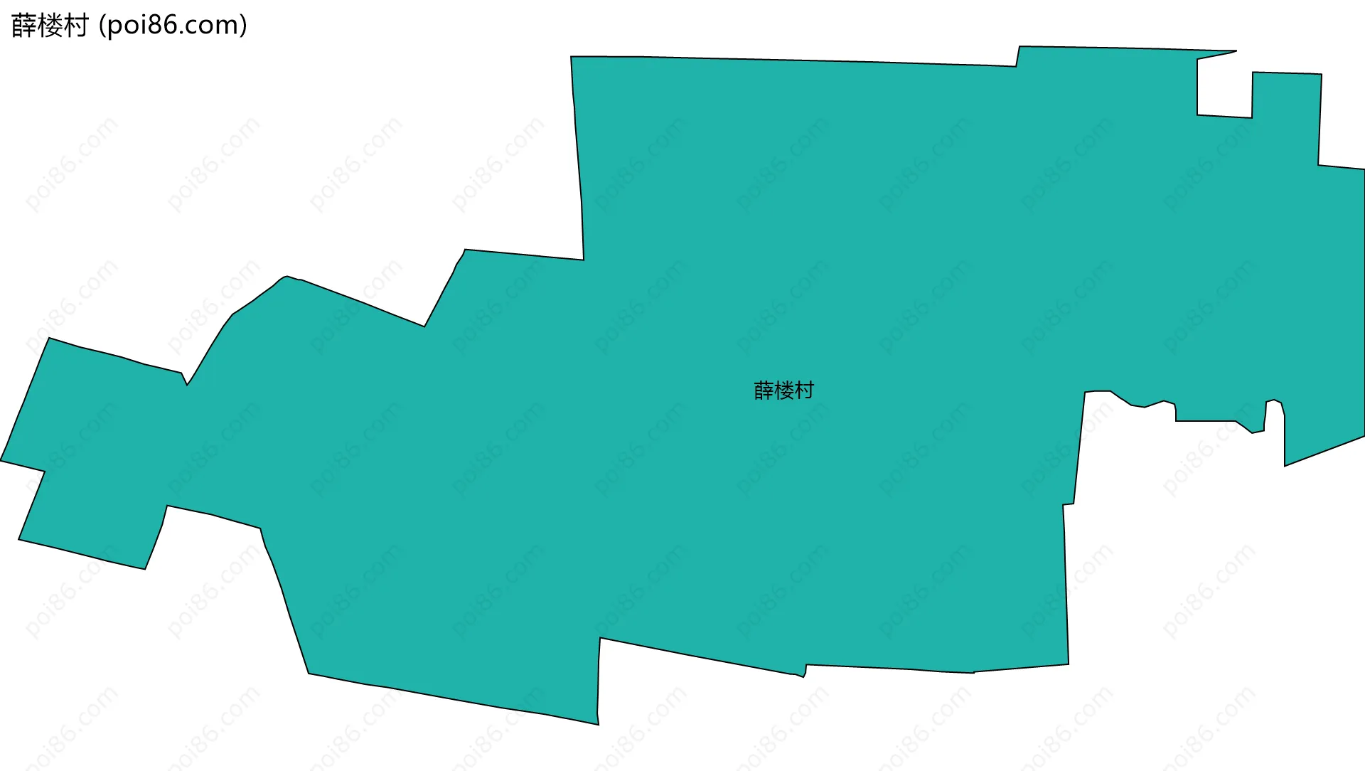 薛楼村边界地图