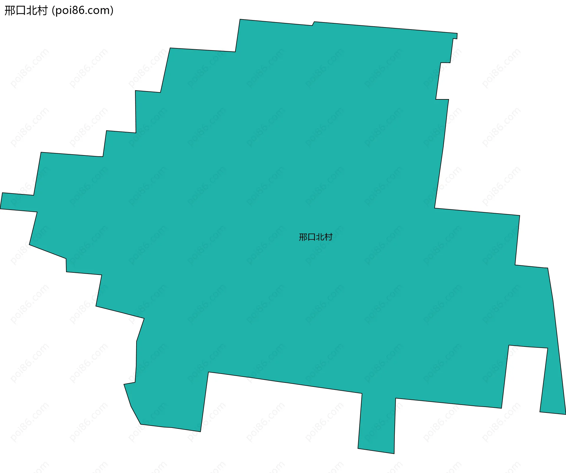 邢口北村边界地图