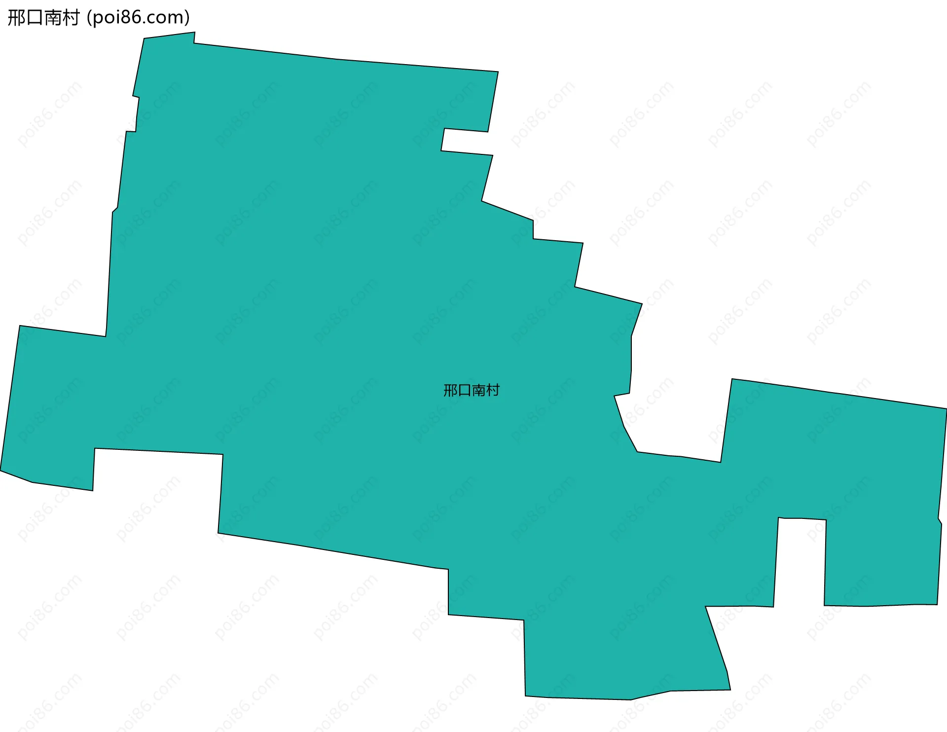 邢口南村边界地图