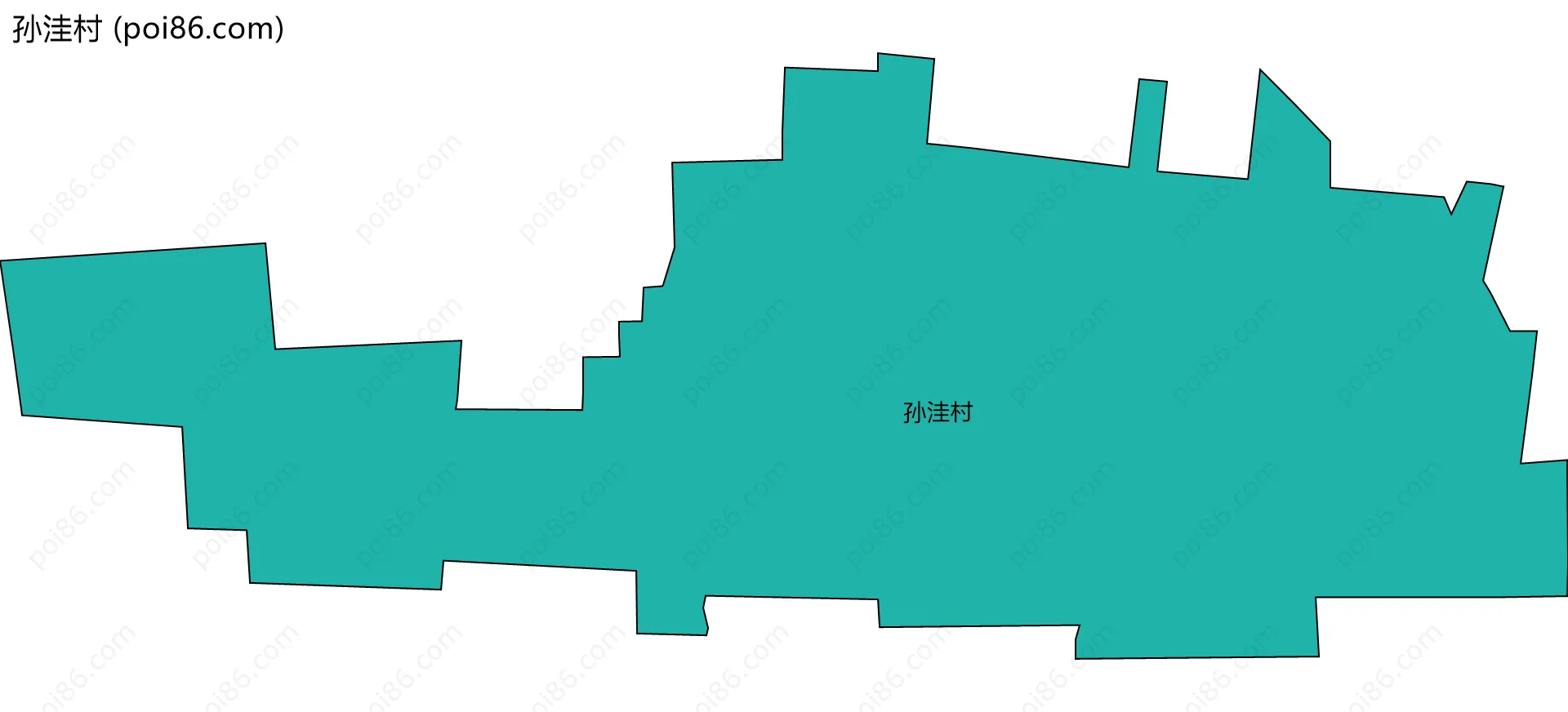 孙洼村边界地图