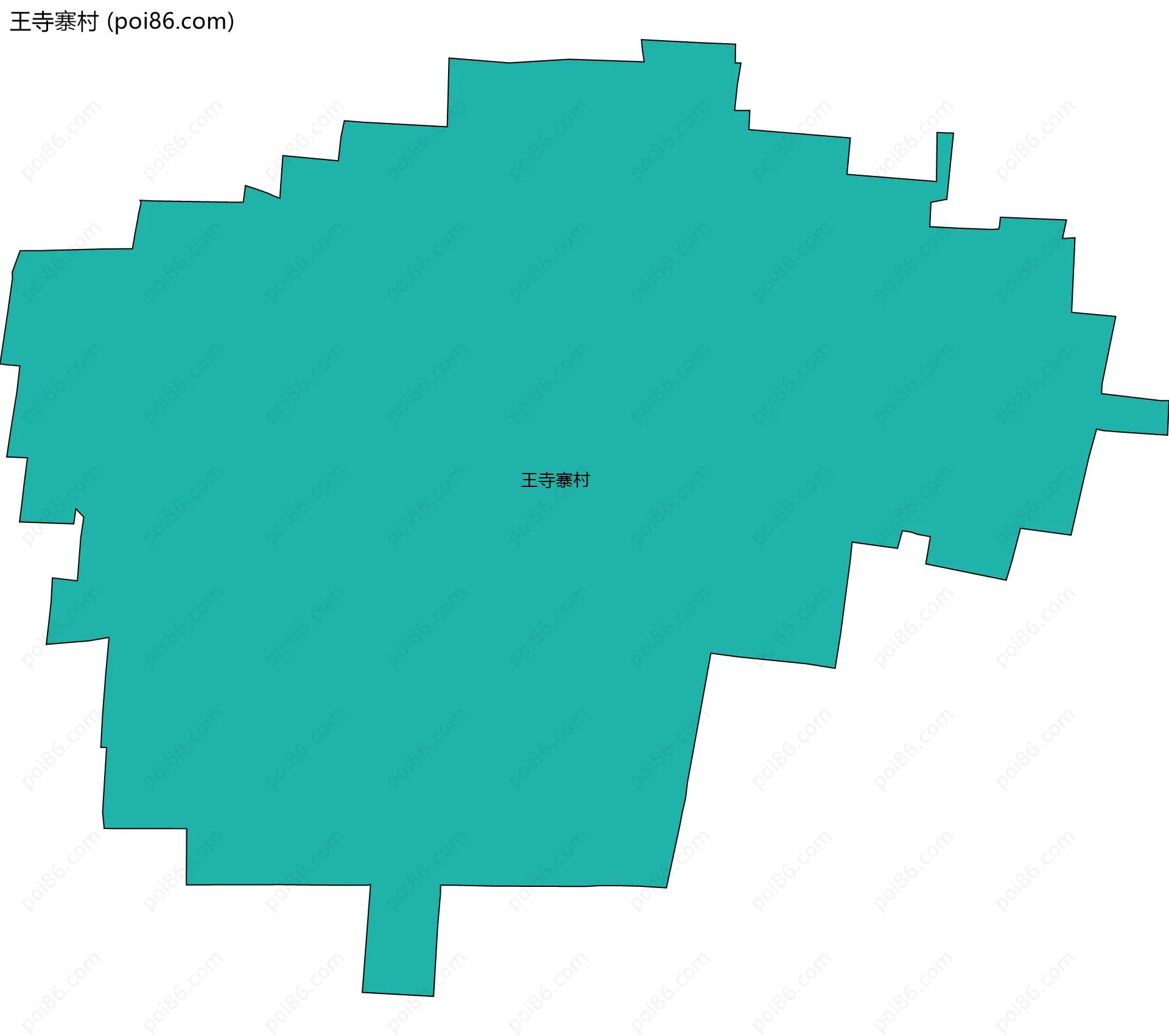 王寺寨村边界地图