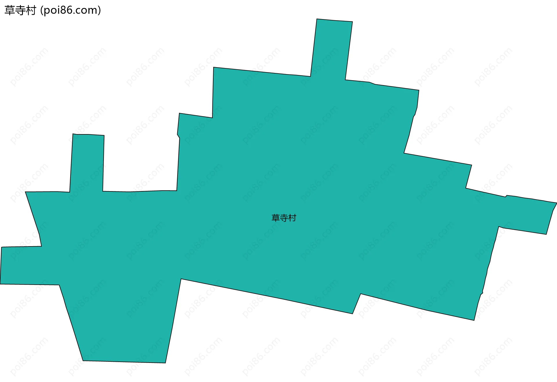草寺村边界地图