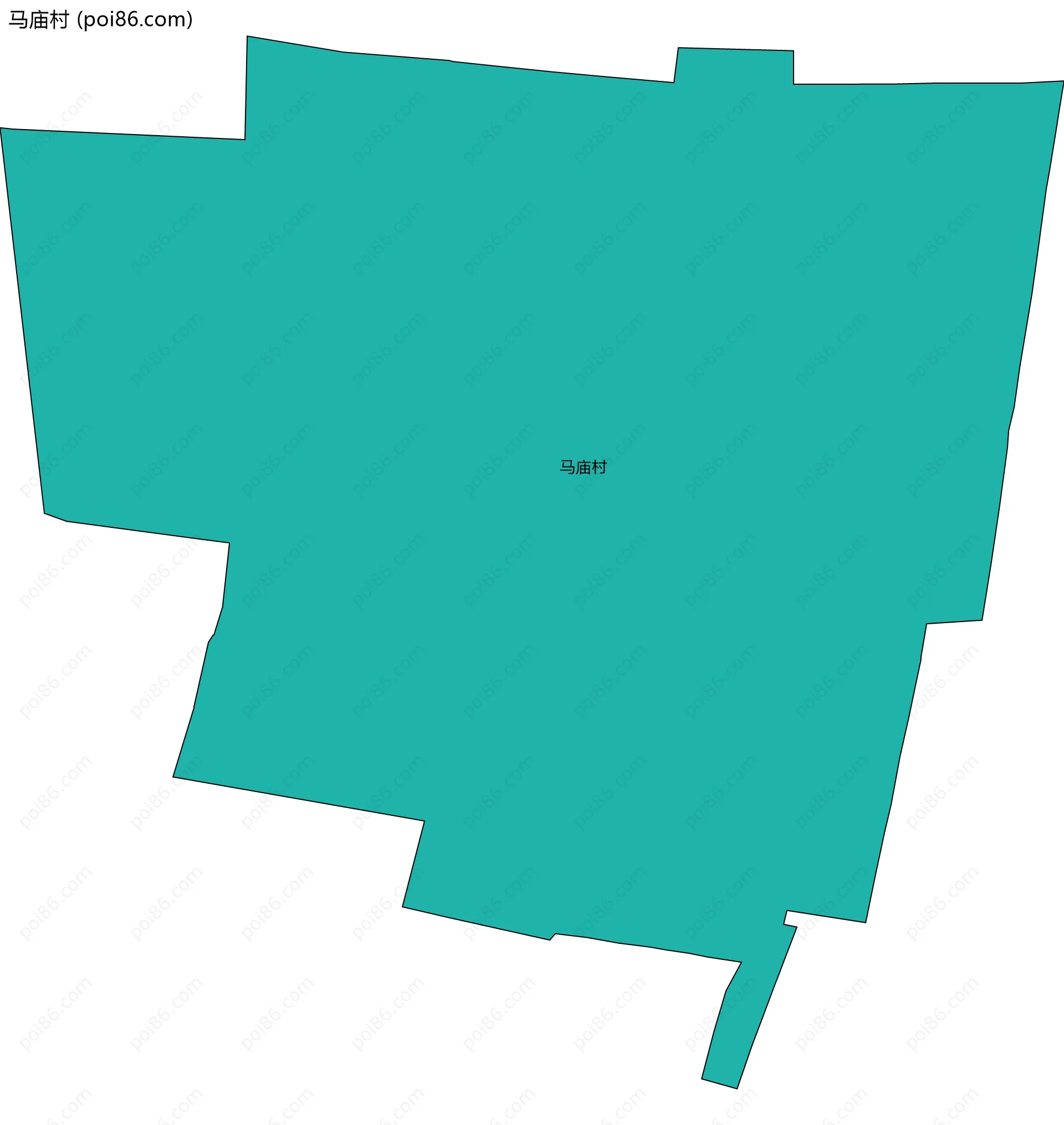 马庙村边界地图