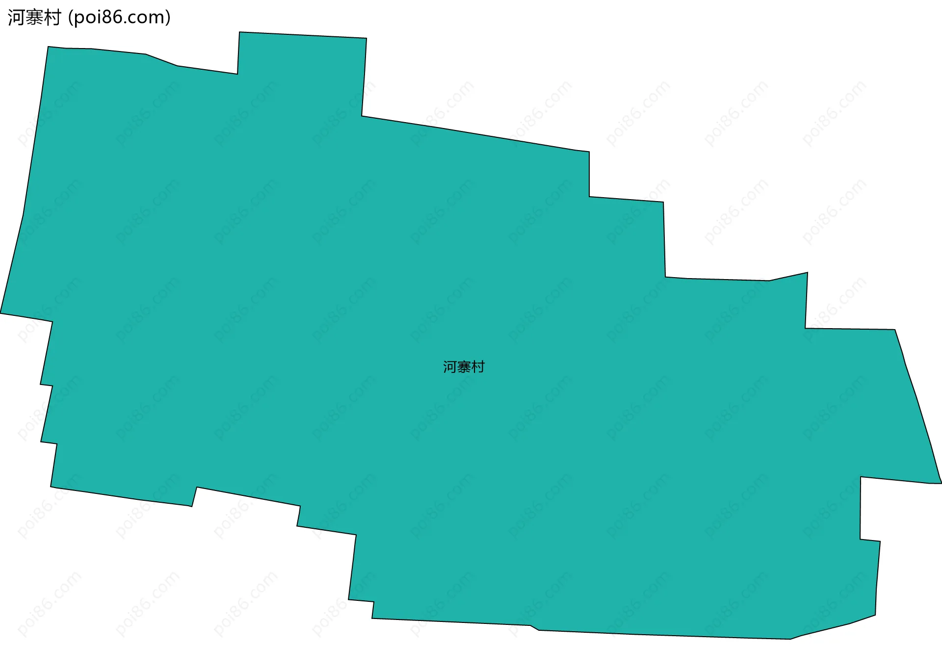 河寨村边界地图