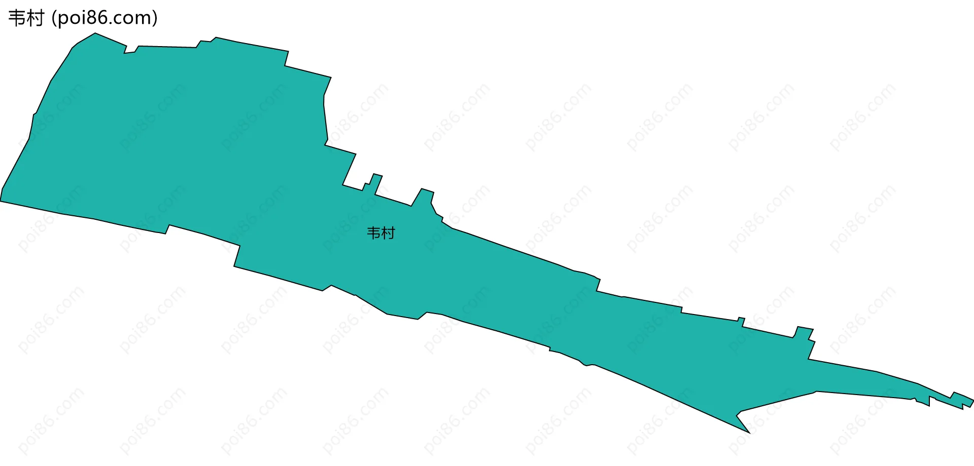 韦村边界地图