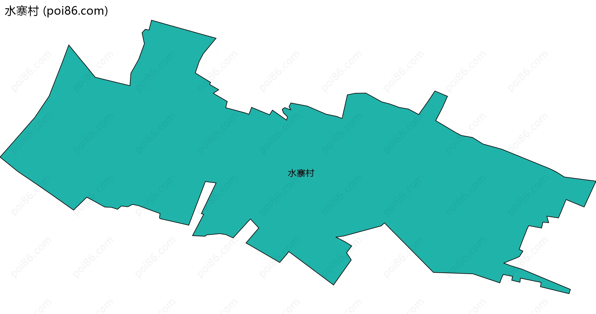 水寨村边界地图