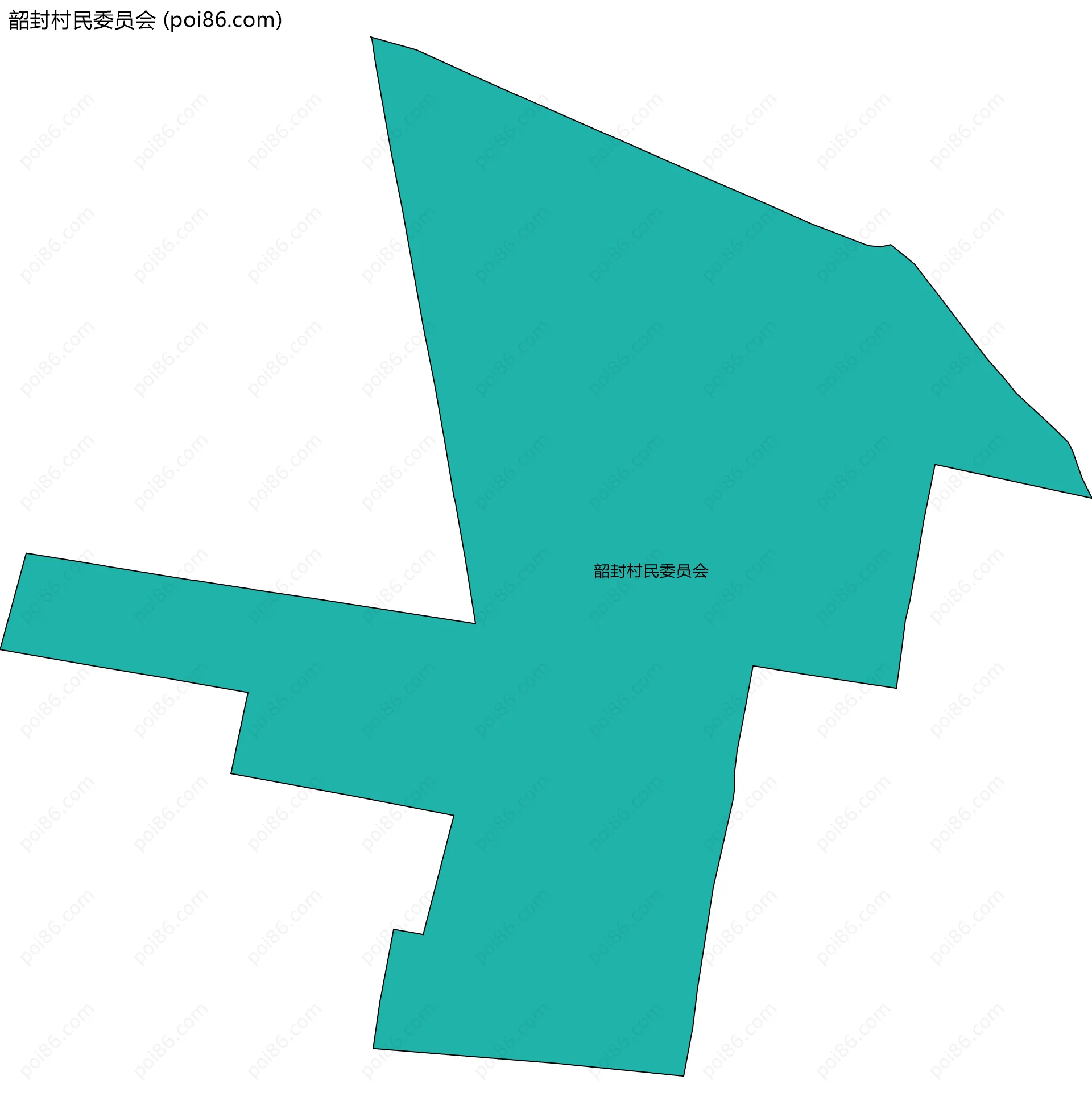 韶封村民委员会边界地图