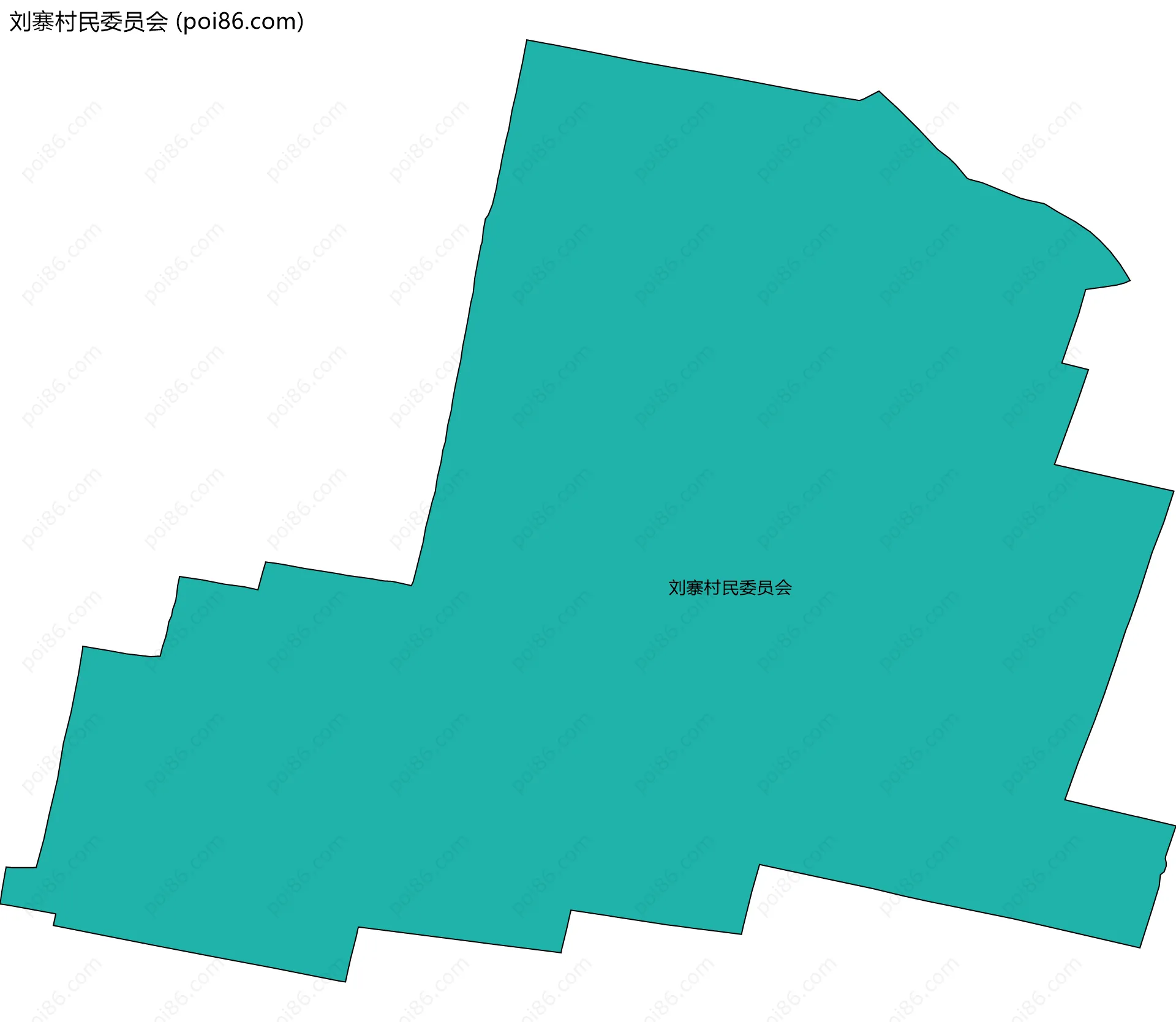 刘寨村民委员会边界地图