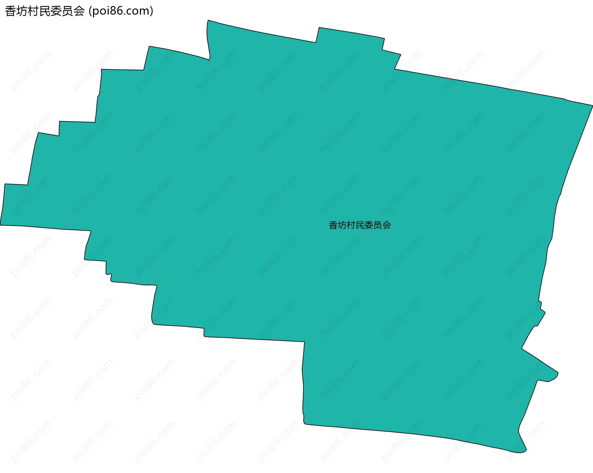 香坊村民委员会边界地图