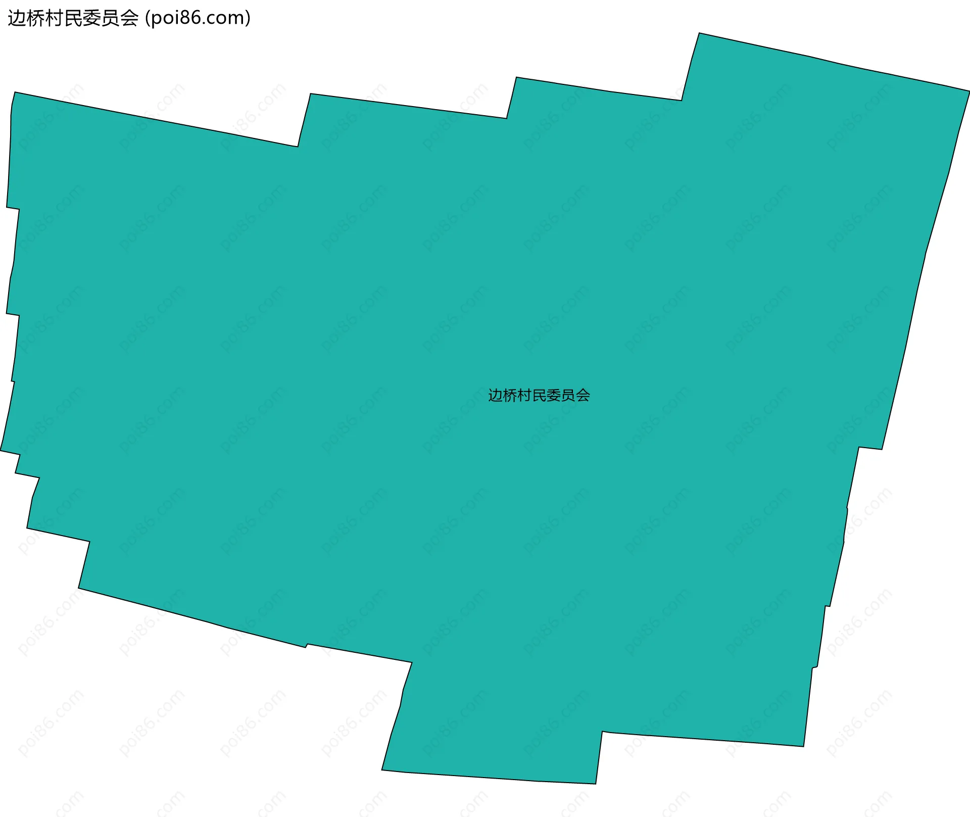 边桥村民委员会边界地图