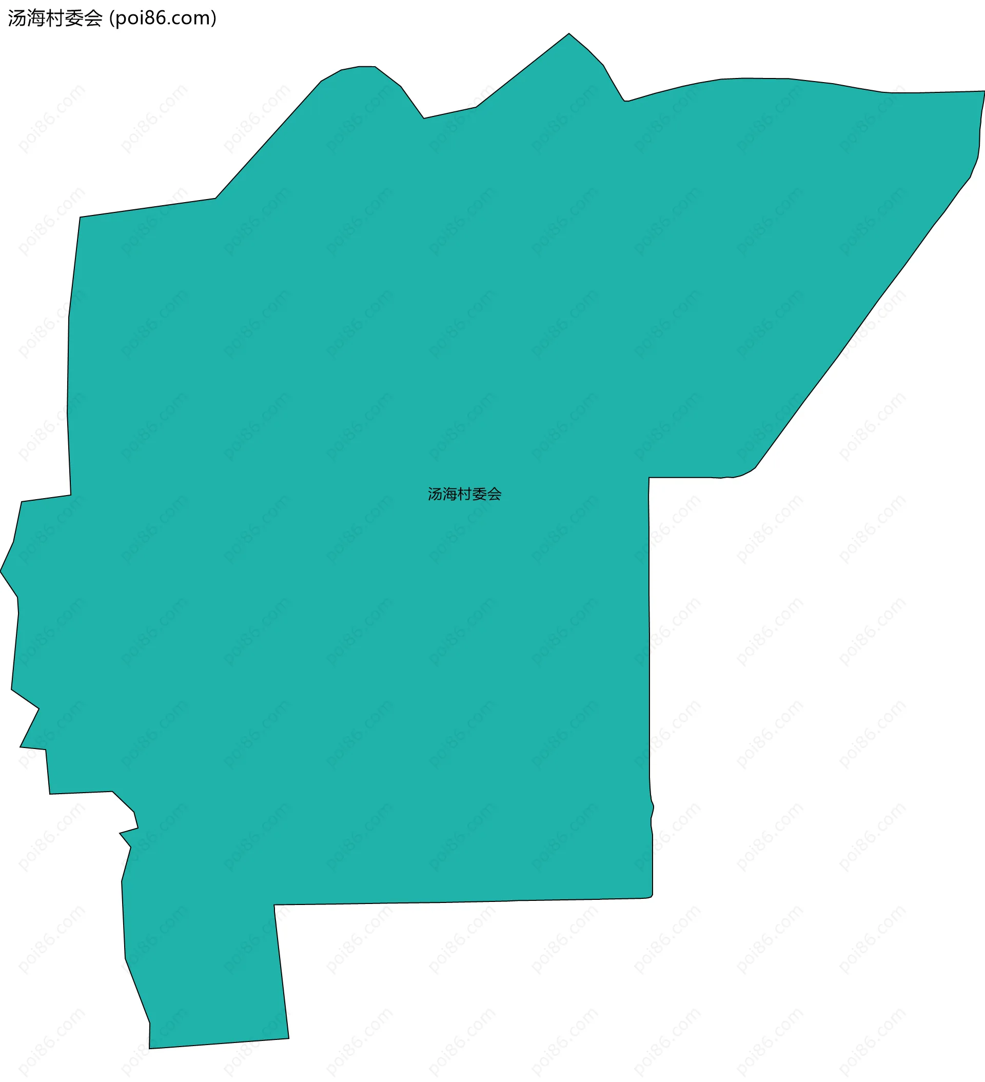汤海村委会边界地图