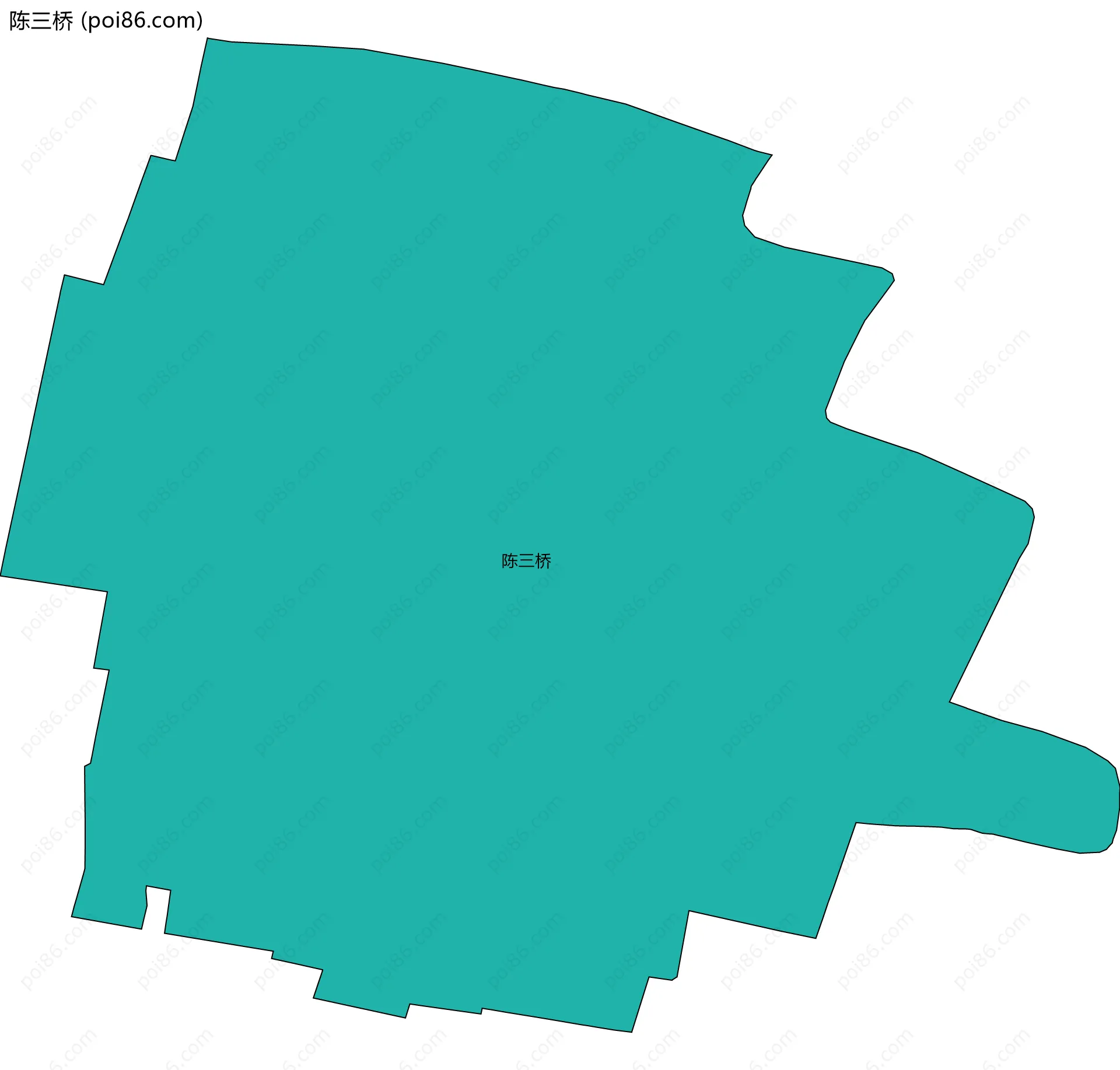 陈三桥边界地图