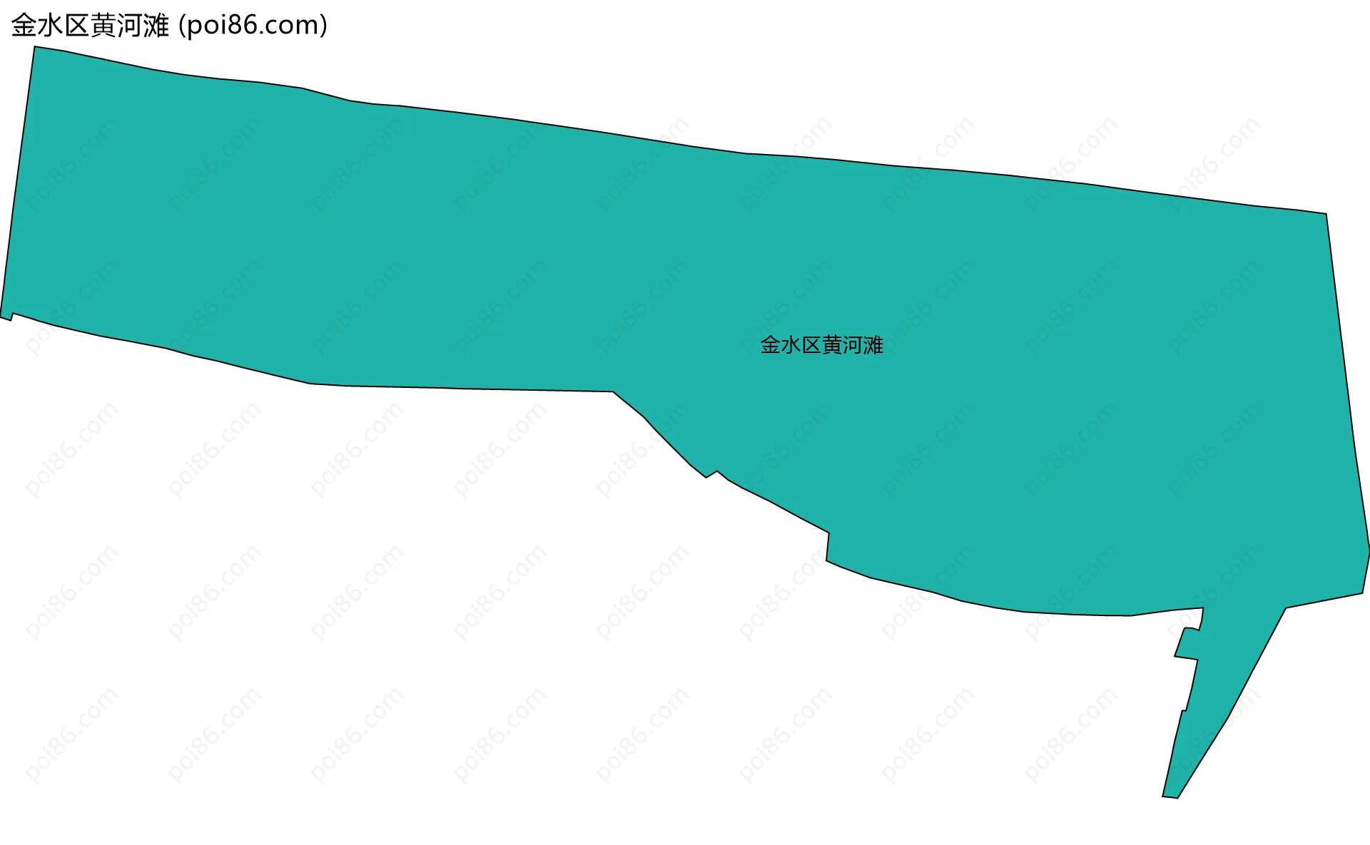 金水区黄河滩边界地图
