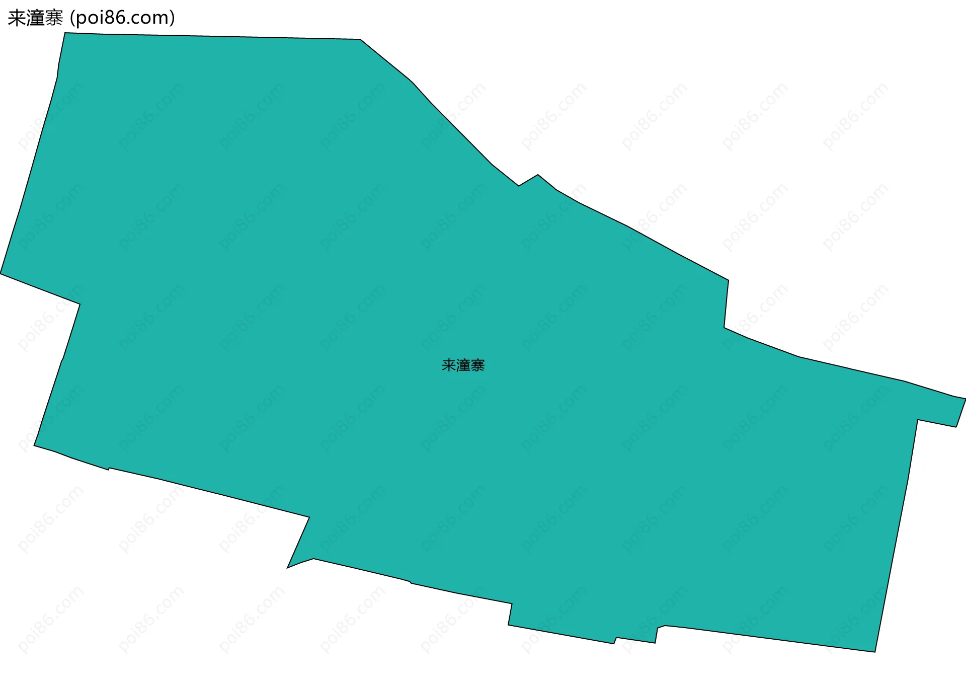 来潼寨边界地图
