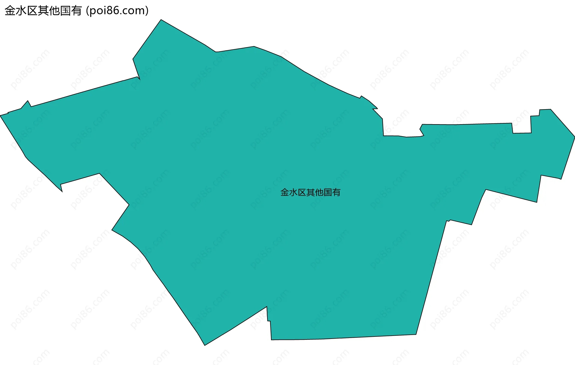 金水区其他国有边界地图