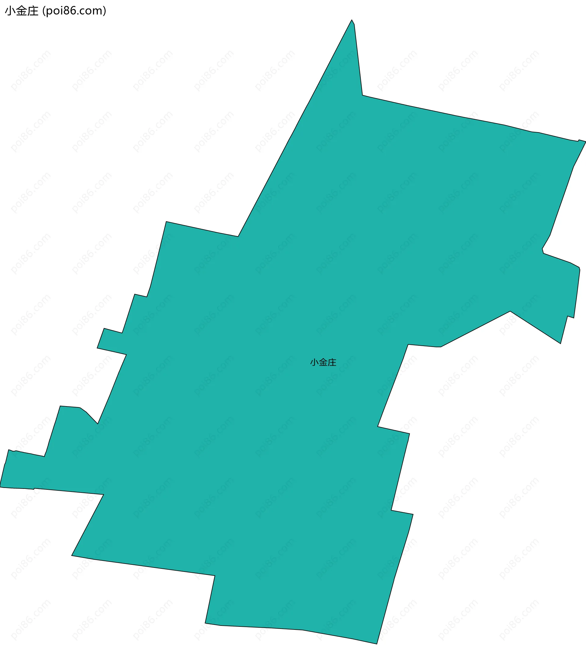 小金庄边界地图