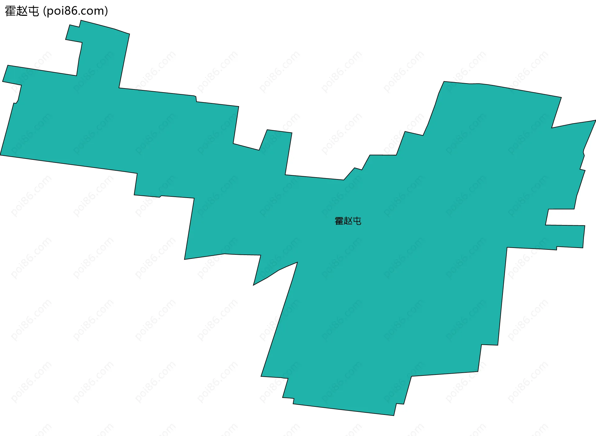 霍赵屯边界地图