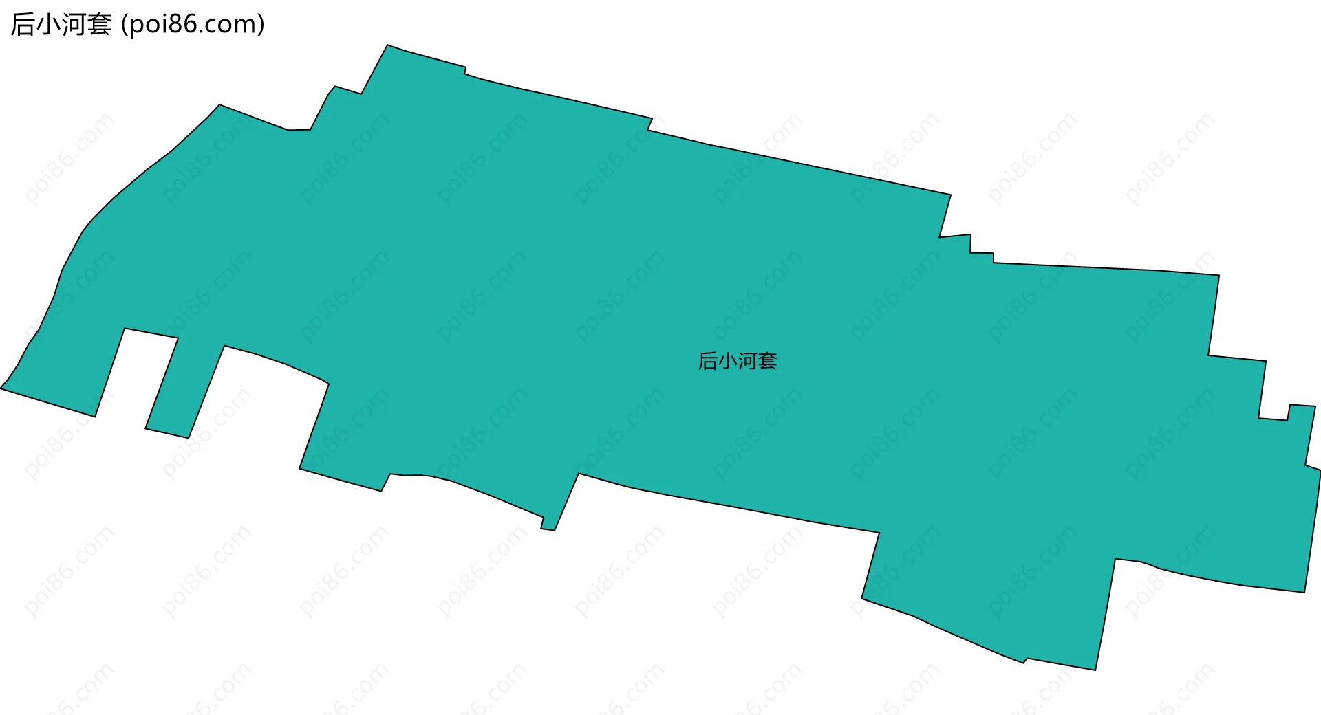后小河套边界地图