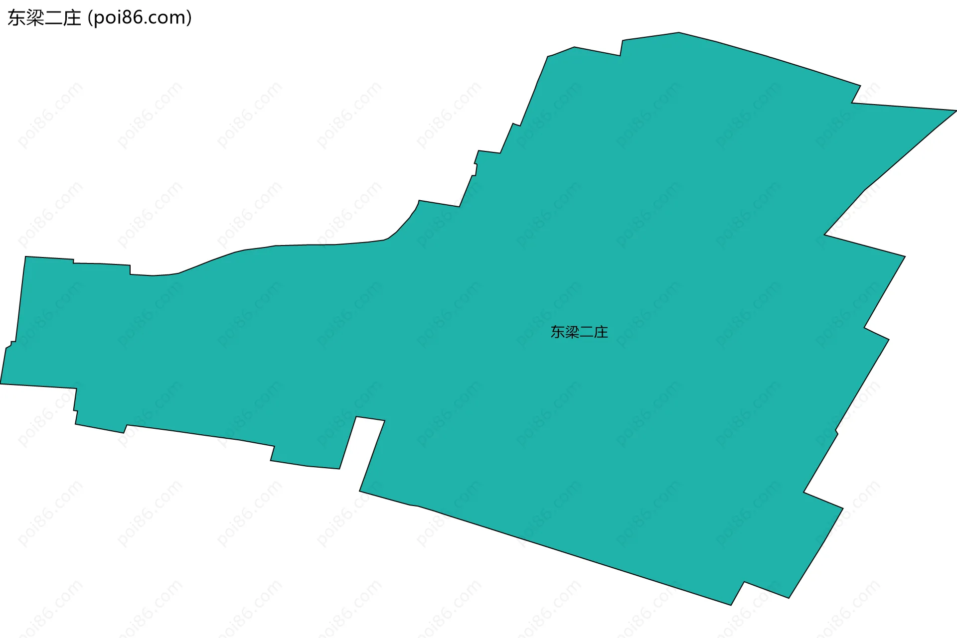 东梁二庄边界地图